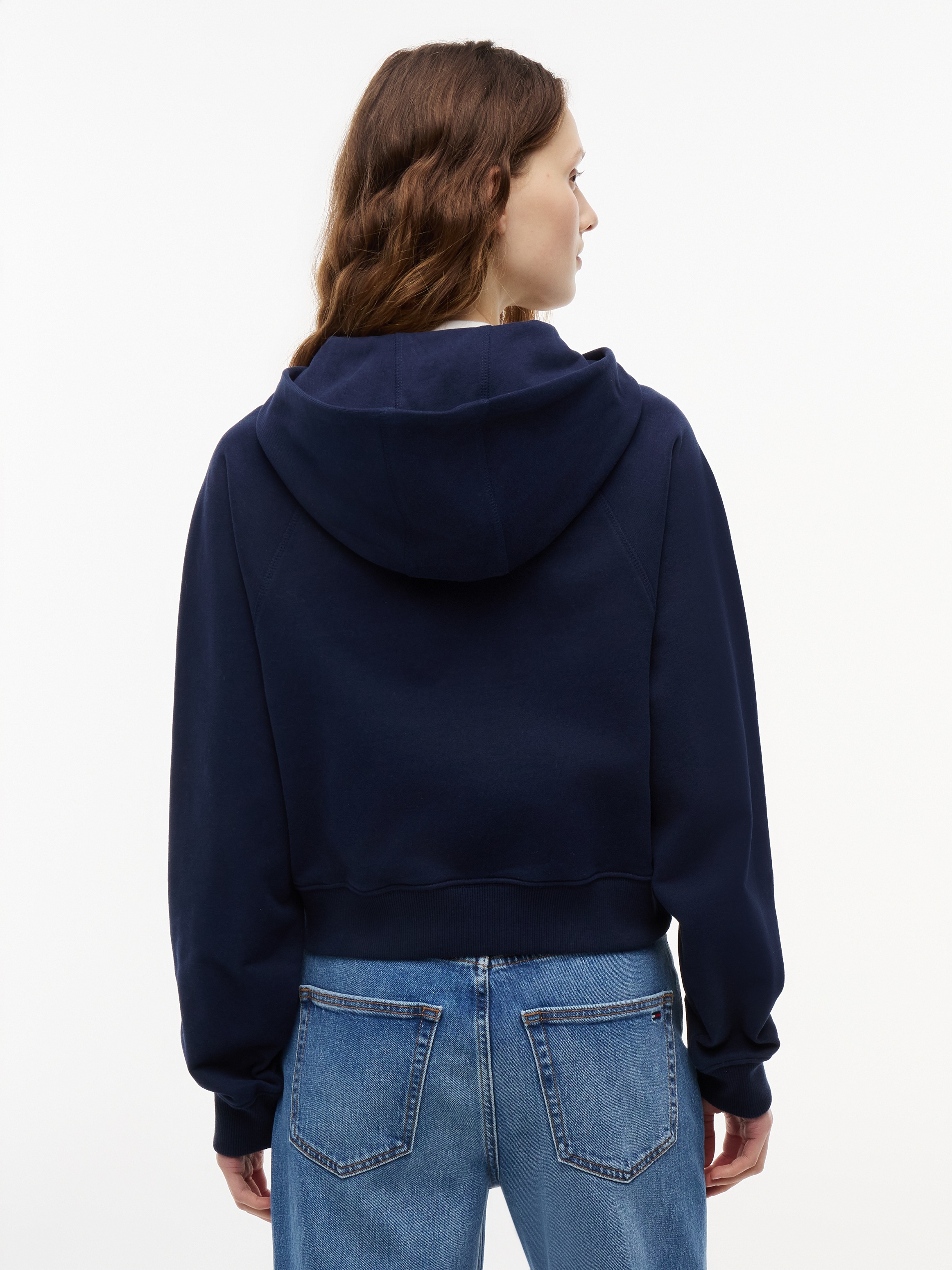 Tommy Jeans Sweat à capuche »TJW BXY S FLAG ZIP THRU HOODIE« Coton, capuche, poche kangourou
