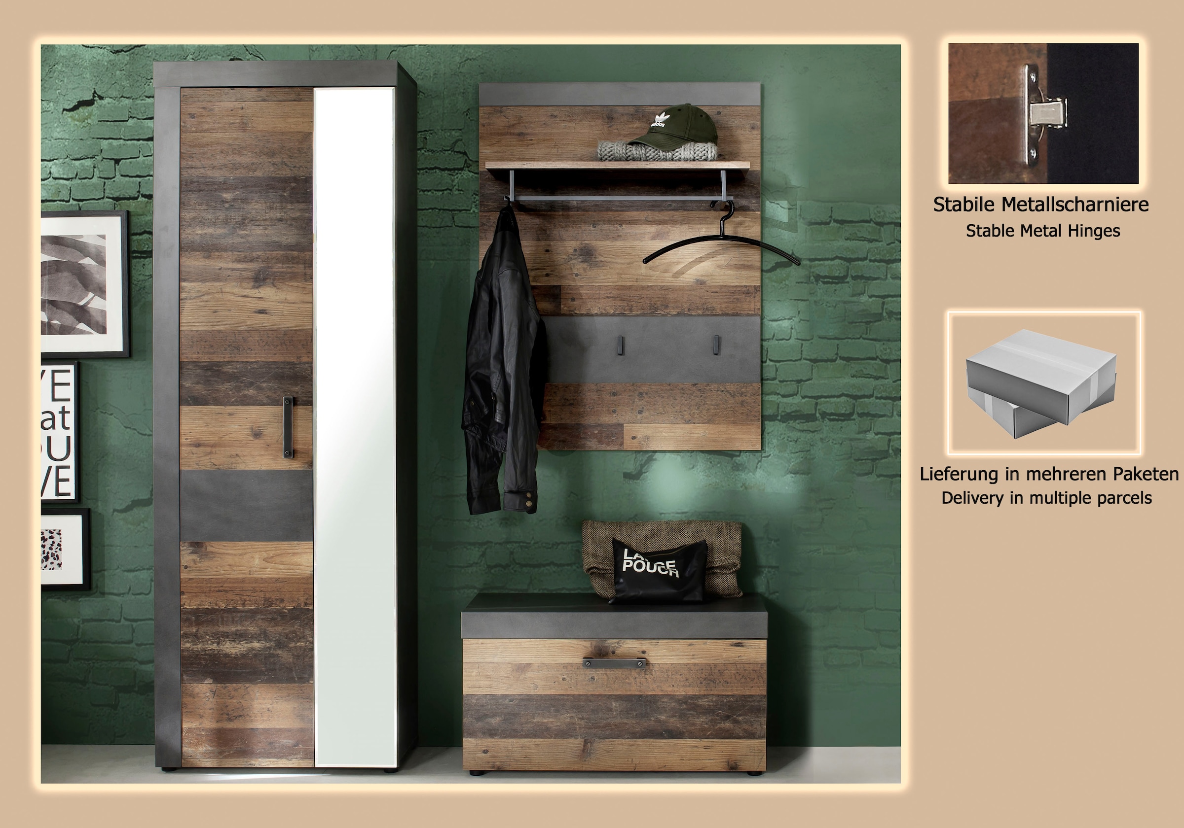 INOSIGN Ensemble de vestiaires »Ilana« Set, 3 cuis tlg.