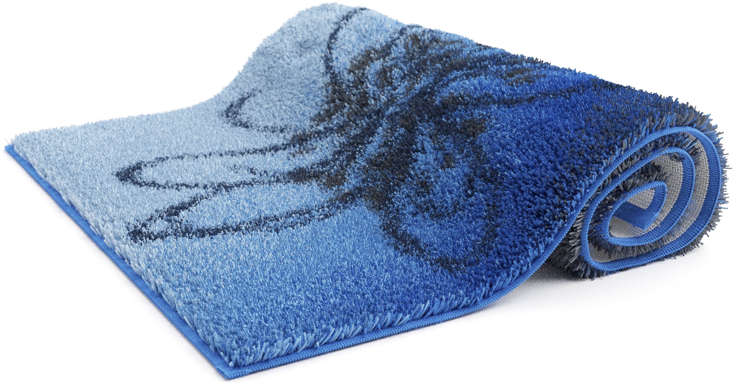 Grund Badematte »Lusia« Höhe 20 mm rutschhemmend beschichtet fussbodenheizungsgeeignet Florales Design mit sanftem Farbverlauf, 5 Jahre Garantie