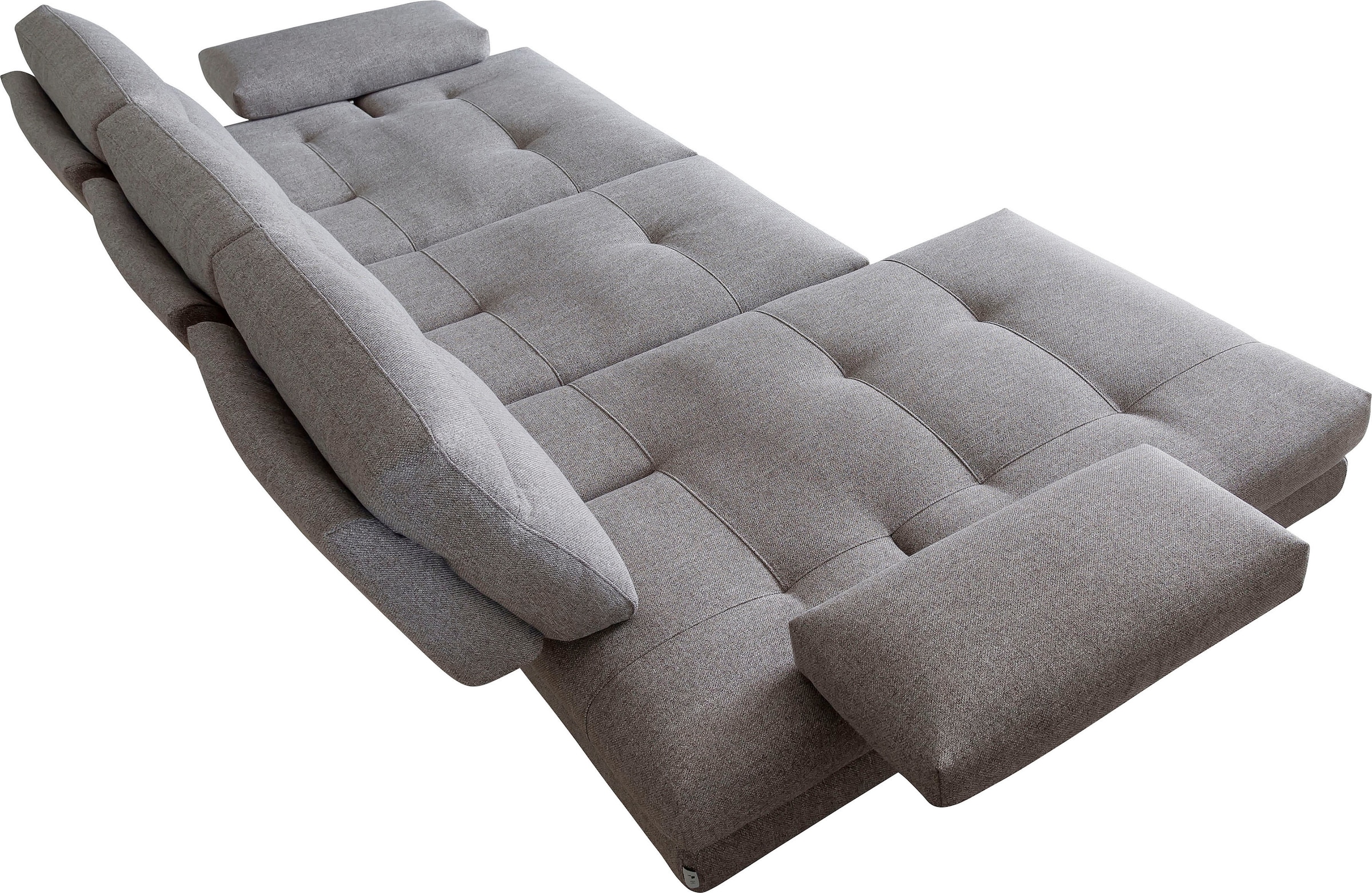 CALIA ITALIA Canapé d'angle »Toby Wing, B/T: 278/153 cm, Designsofa, Premium Sitzkomfort, L-Form« avec réglage de la profondeur d'assise, pieds noir mat