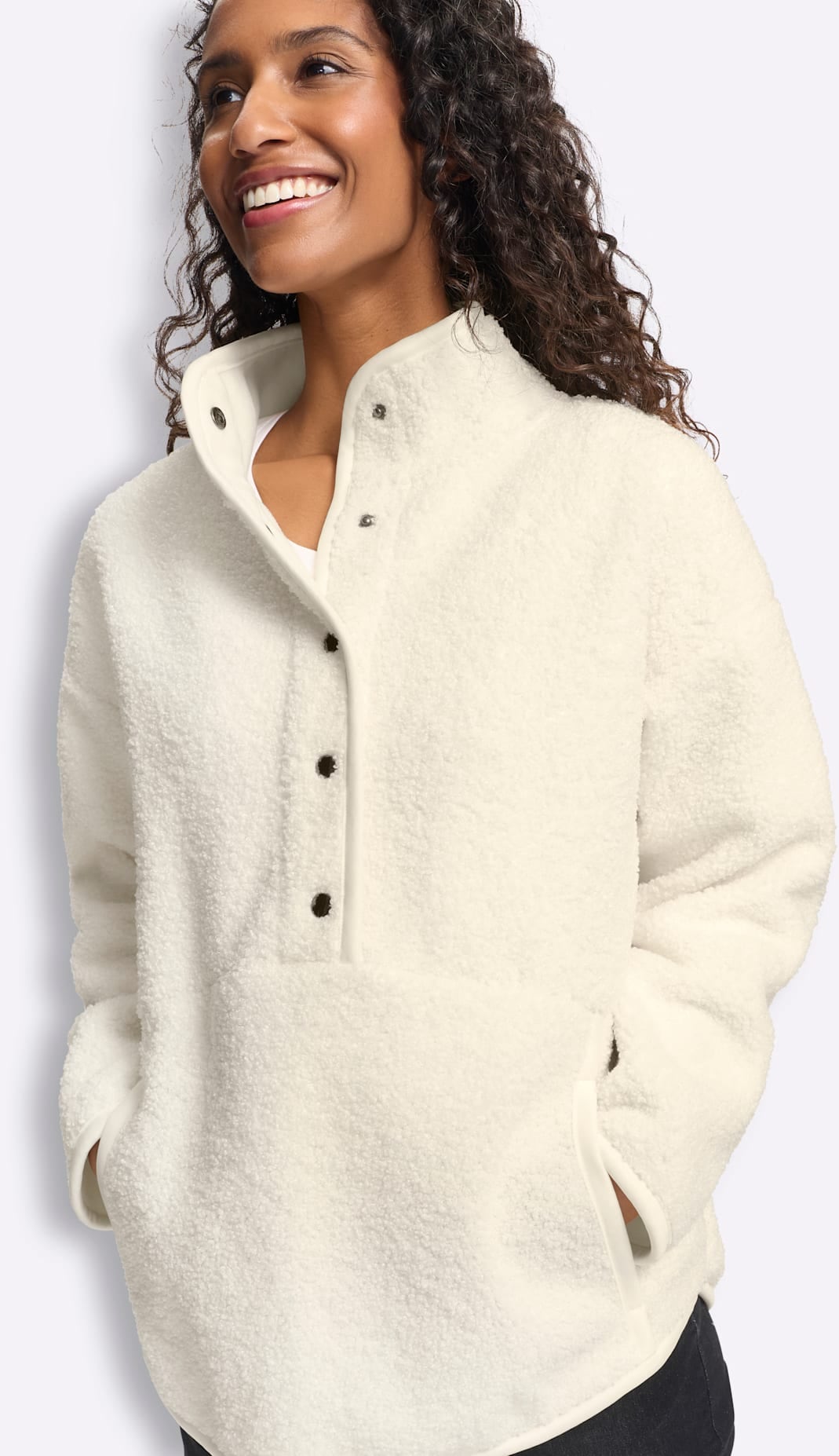 heine T-shirt en polaire »Fleece-Shirt« 1
