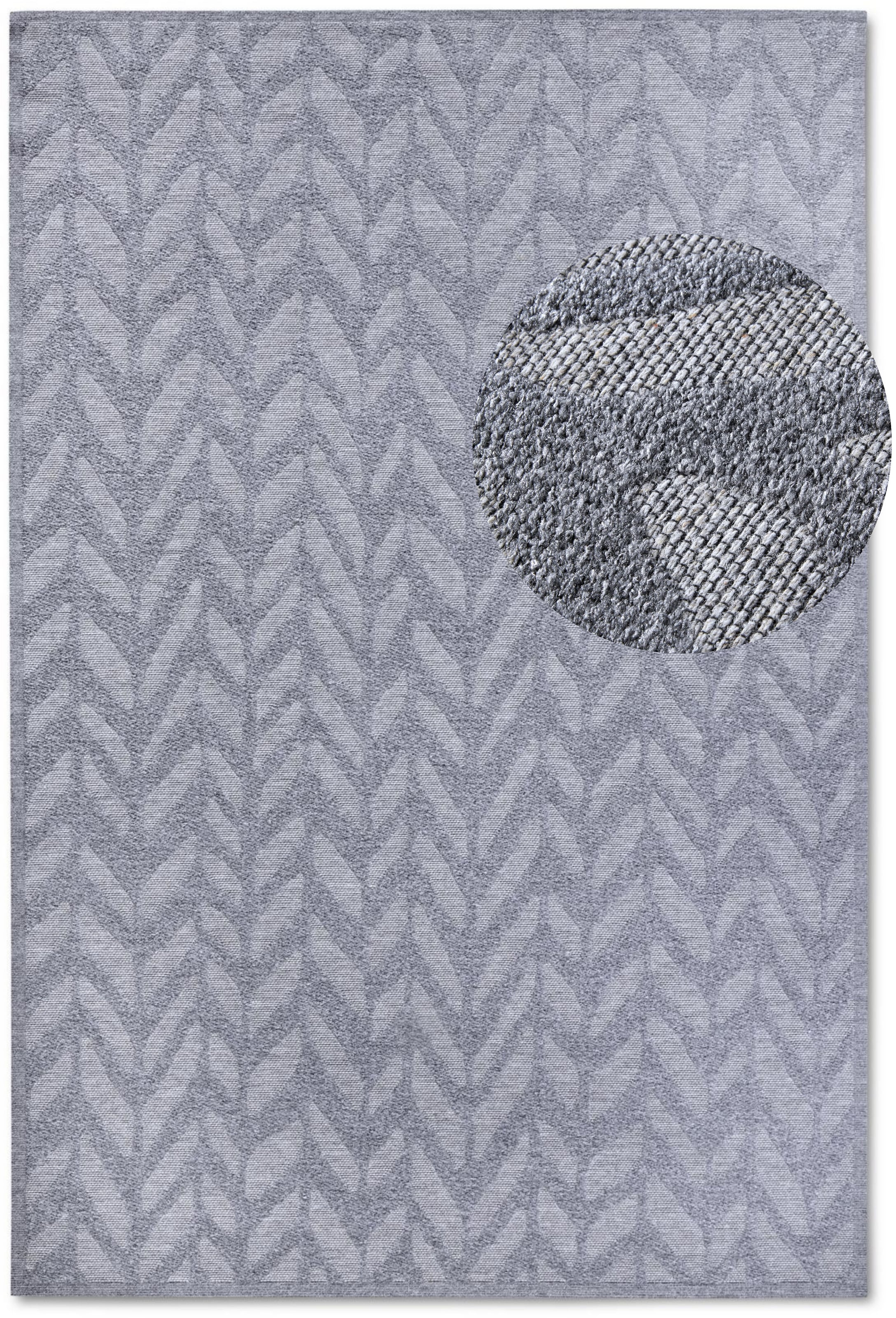 Villeroy & Boch Outdoorteppich »Georgette« rechteckig 4 mm Höhe In-& Outdoor, Flachgewebe, wetterfest, Terrasse, Balkon, modern, Trend