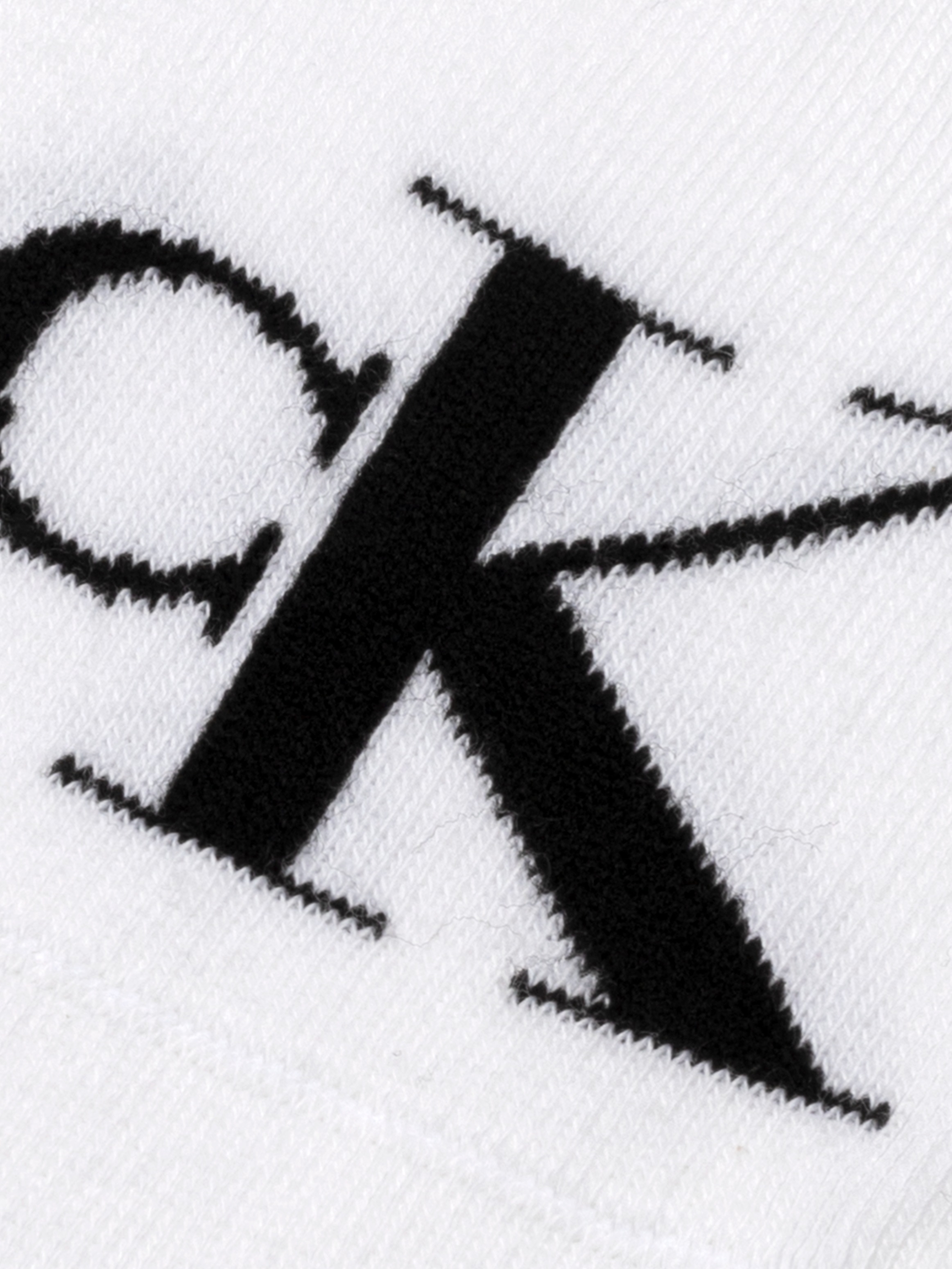 Calvin Klein Jeans Chaussons »CKJ WOMEN FOOTIE HIGH CUT MONOGRAM« 2 paires,  silhouette haute, mélange coton, élastique