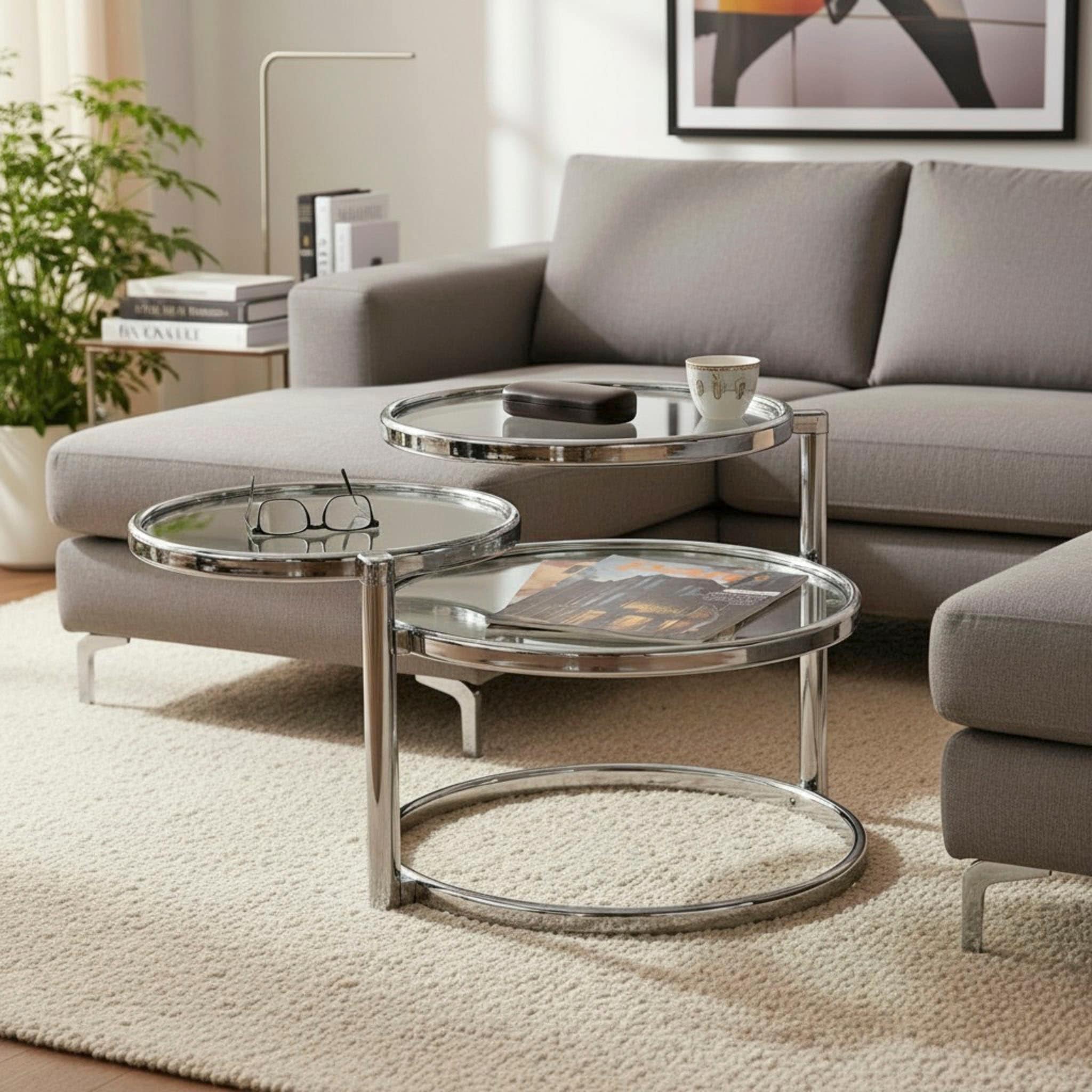 HAKU Couchtisch Chrom