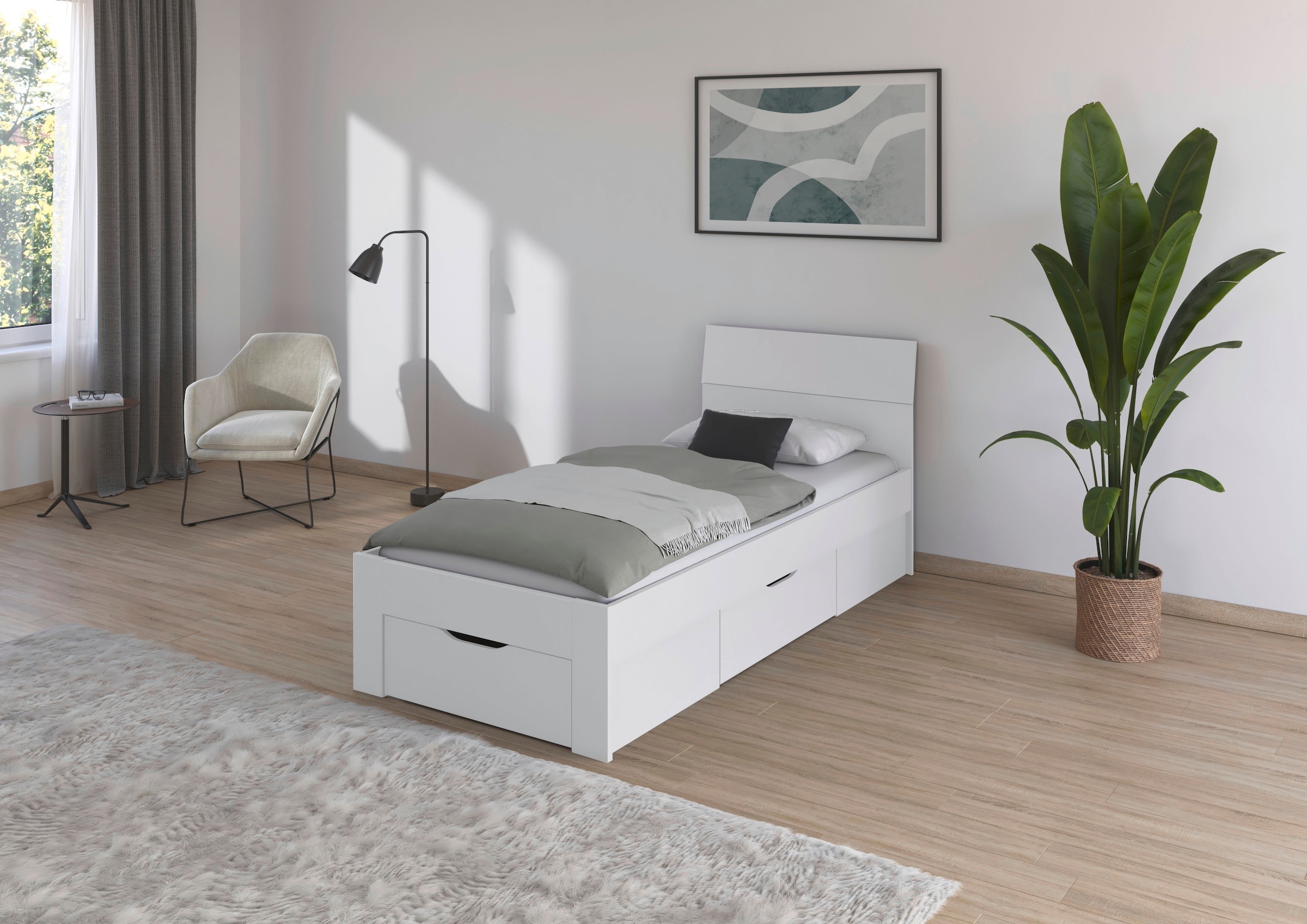 rauch Bett »Einzelbett Doppelbett Stauraum FLEXX Breiten 90/140/180 cm« Einzelbett Doppelbett Stauraum FLEXX Breiten 90/140/180 cm