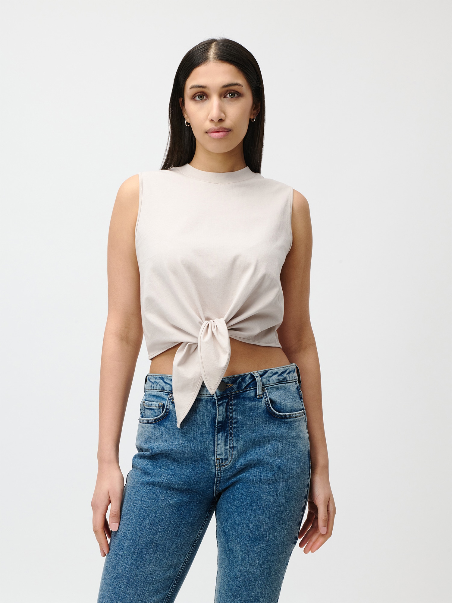 LeGer Haut de chemise »Tabea, LeGer by Lena Gercke« mit Knoten-Details vorne, normale Passform