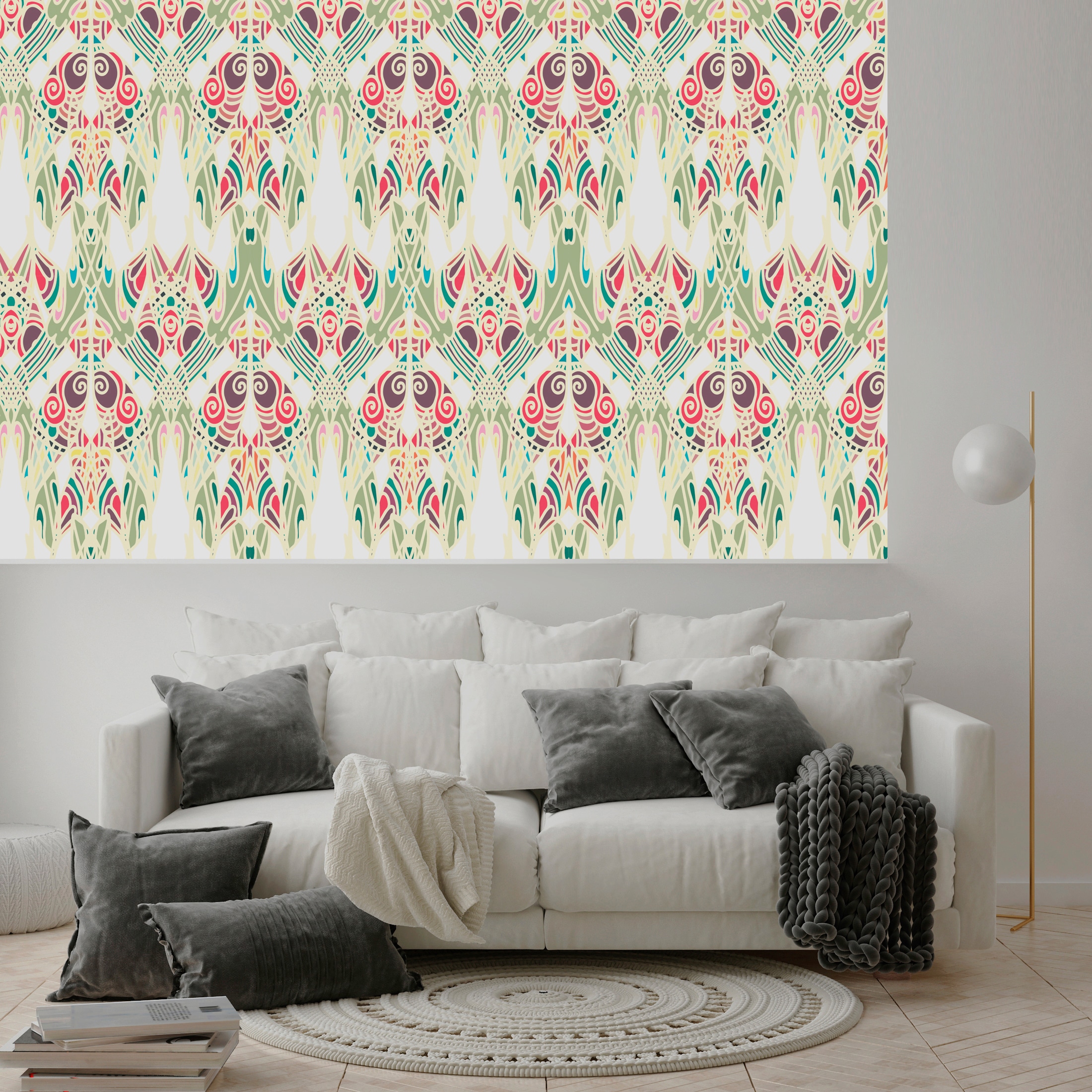 queence Papier peint vinyle »Hailey« imprimé 90x250cm, selbstklebend, kinderleichte Anbringung, , Sticker