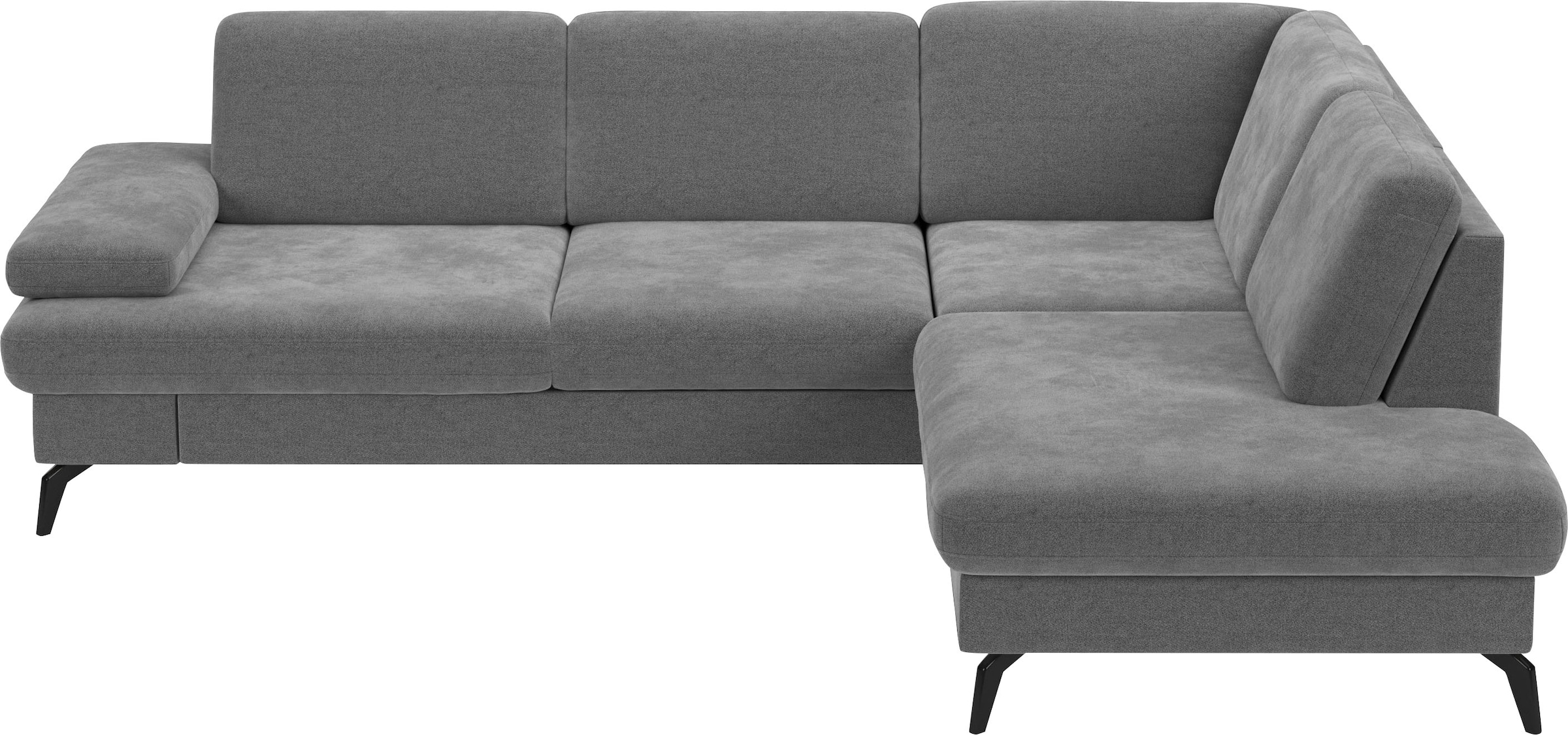 sit&more Ecksofa »Morris L-Form, inkl. Sitztiefenverstellung« wahlweise mit Armteilverstellung, Bettfunktion & Bettkasten