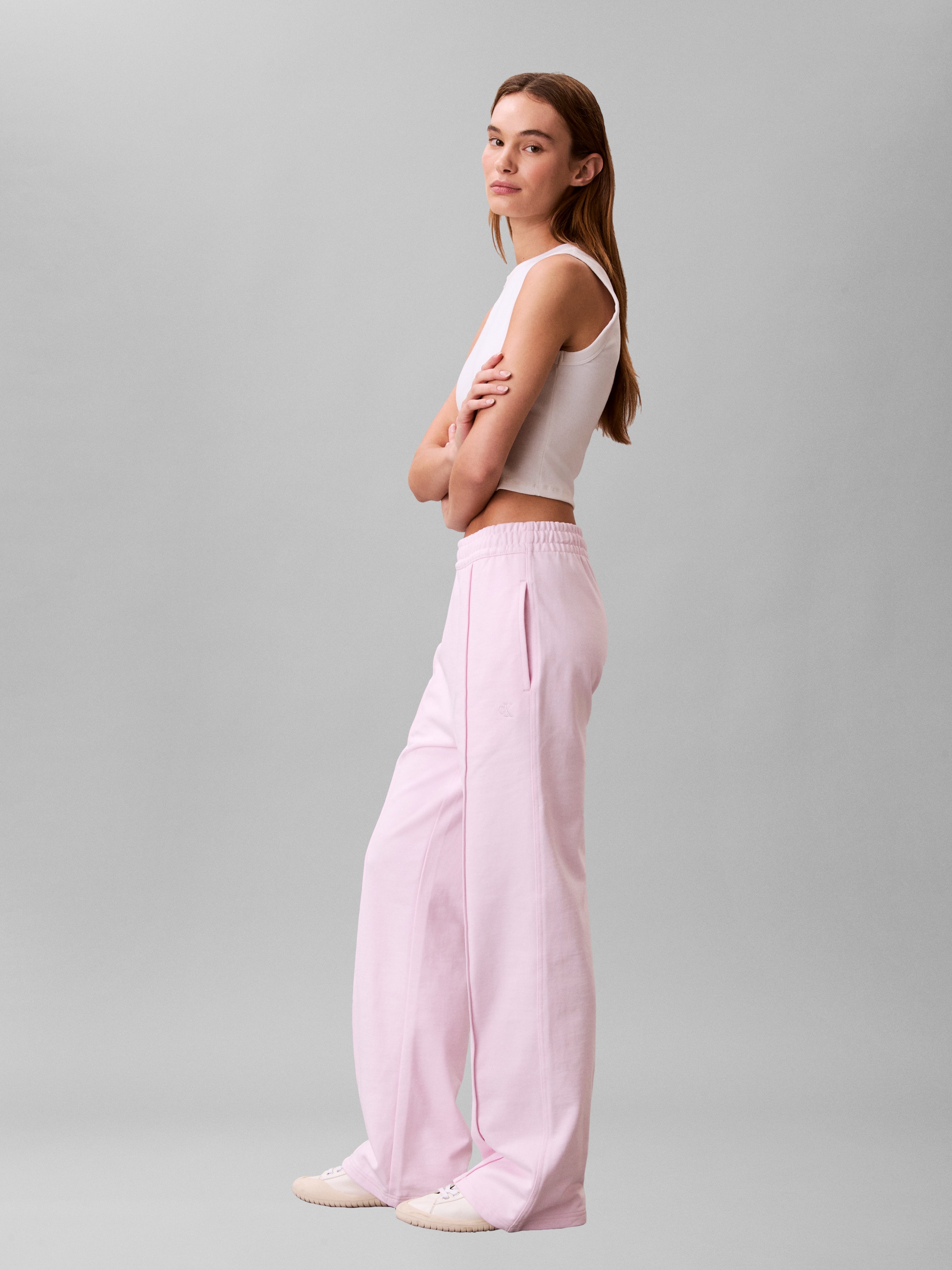 Calvin Klein Jeans Pantalon sweat  elastischer Bund, gerade Passform, Bundfalte