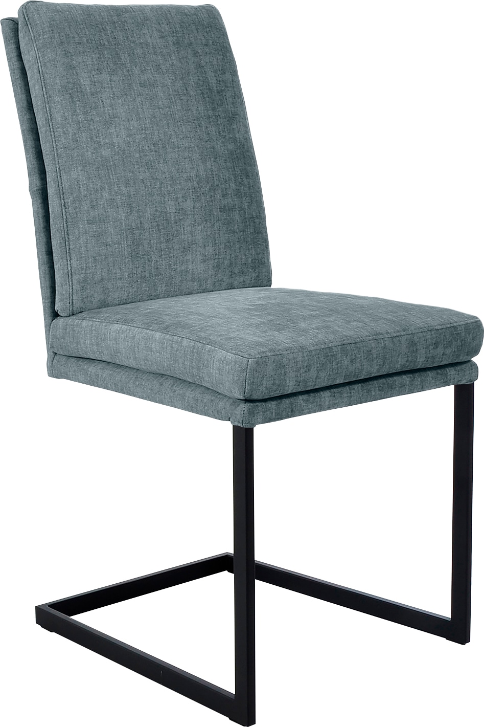 K+W Komfort & Wohnen Chaise de salle à manger »Freischwinger« () tube vertical stable, piètement aspect inox ou noir