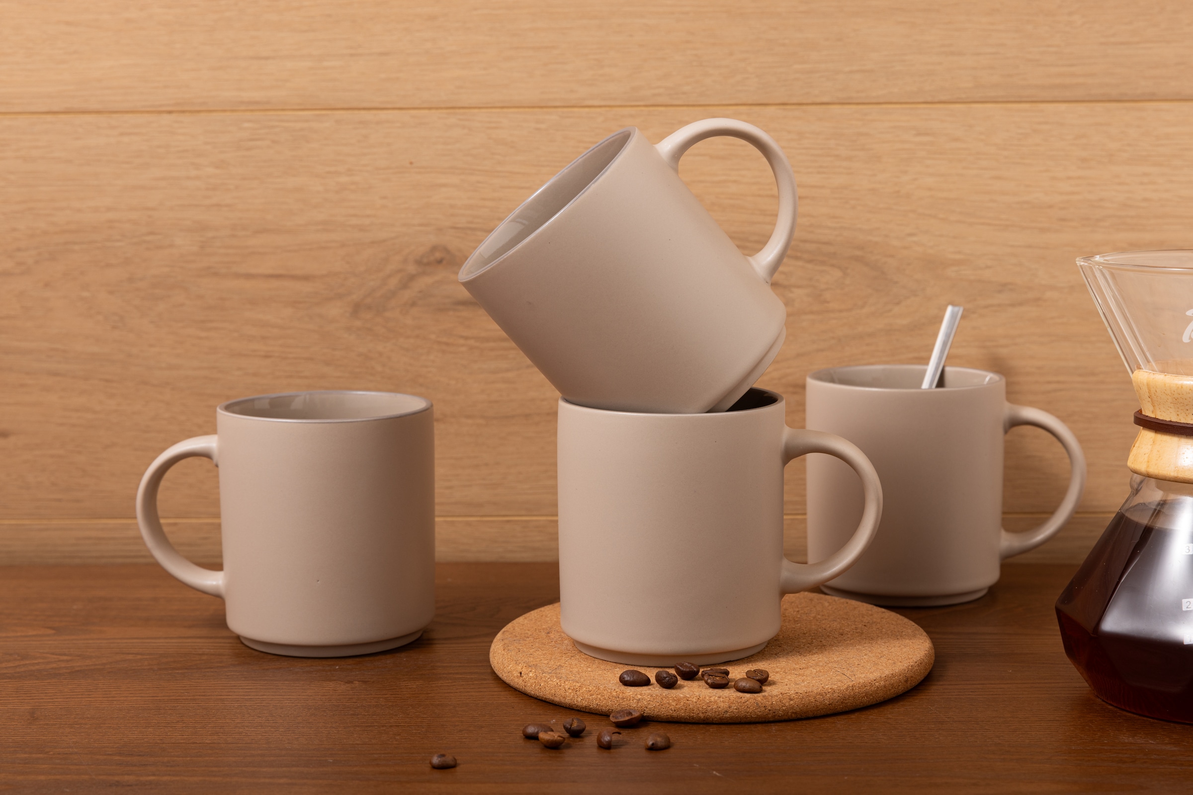 GOODproduct Gobelet »Kaffeebecher Ylvii, 6er Set« spülmaschinenfest und mikrowellengeeignet, 350 ml