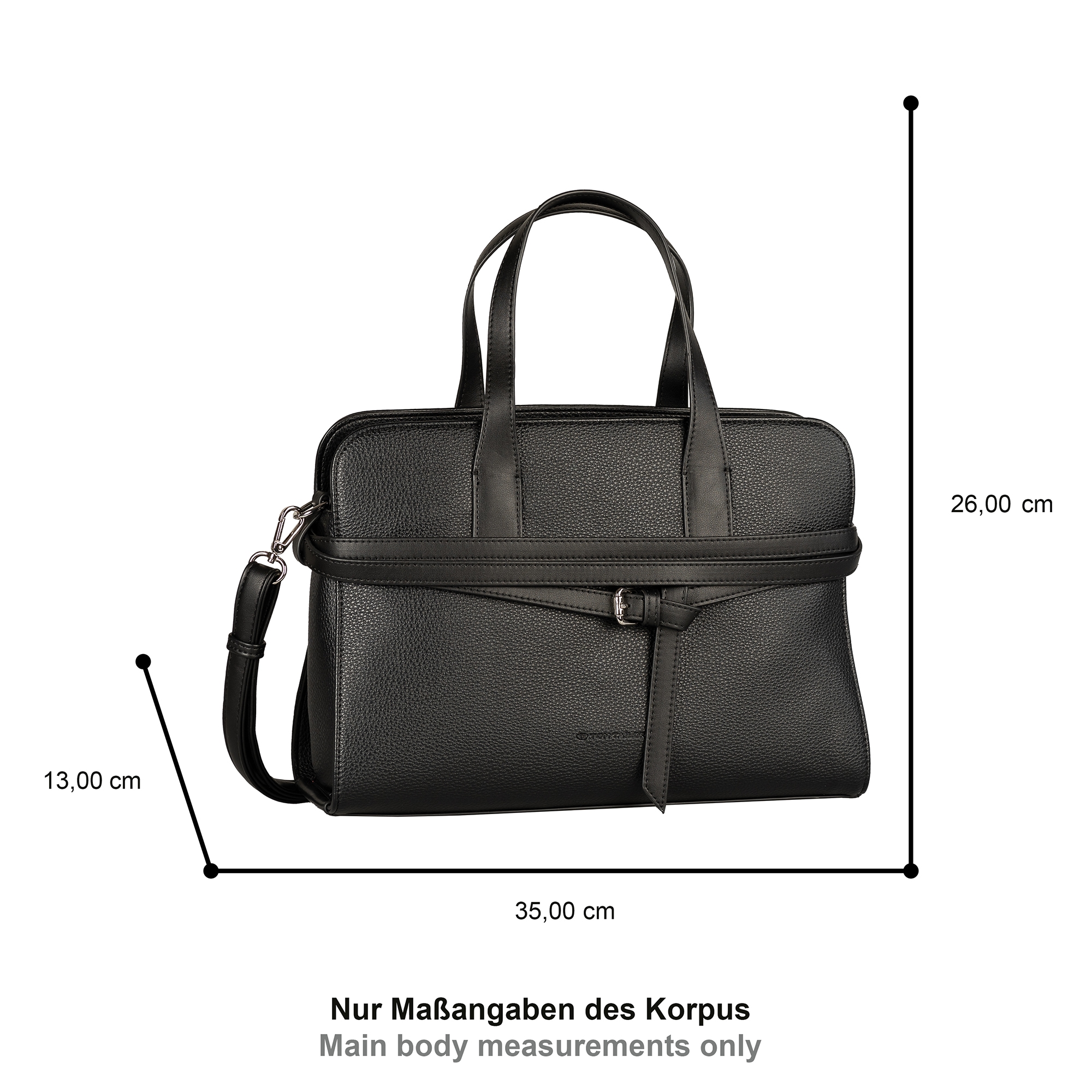 TOM TAILOR Shopper »Freya« orné de fines lanières superposées et boucle métallique