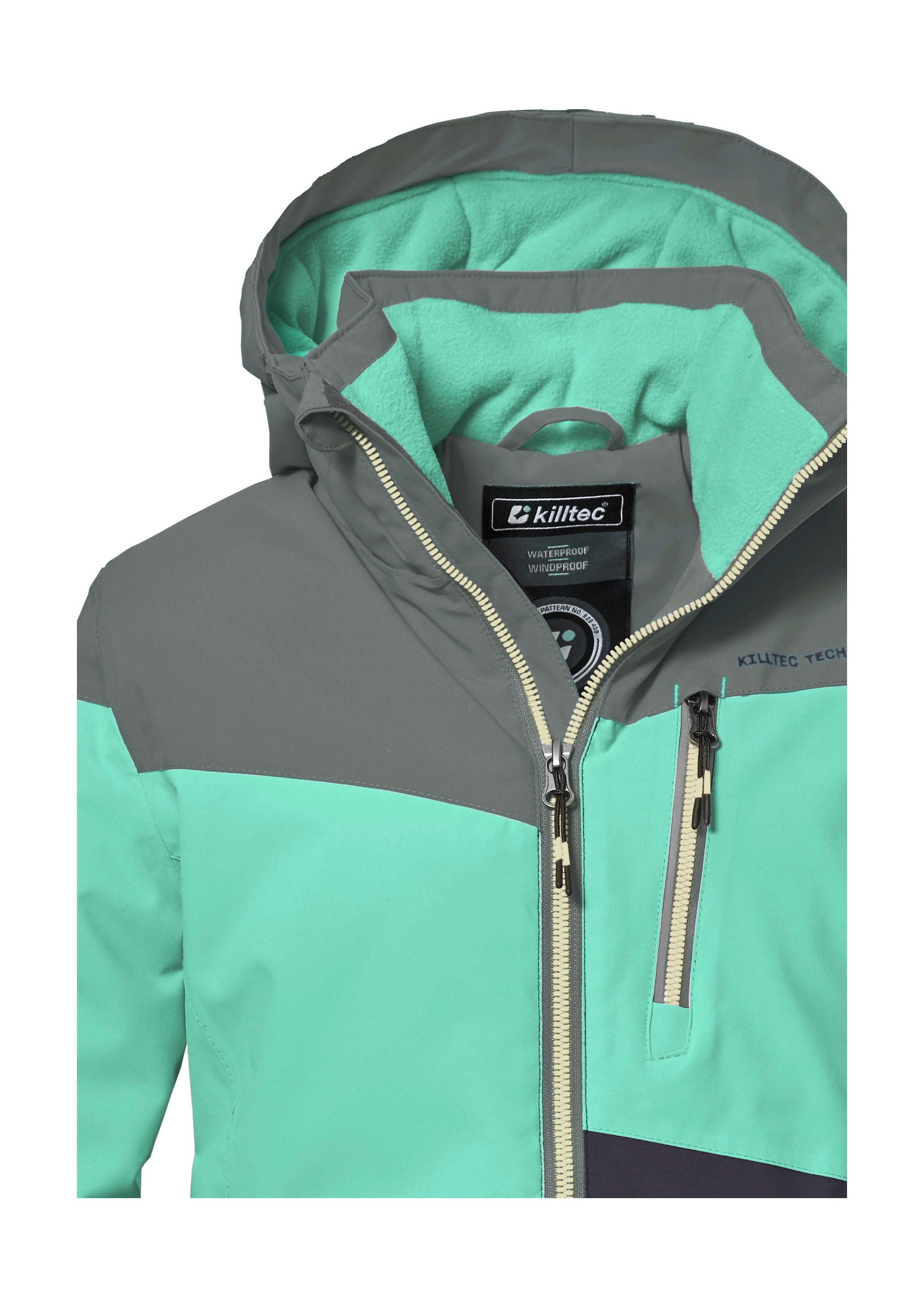 Killtec Veste d'extérieur »KOW 170 GRLS JCKT« Funktionsjacke mit Kapuze und Schneefang, wasserdicht