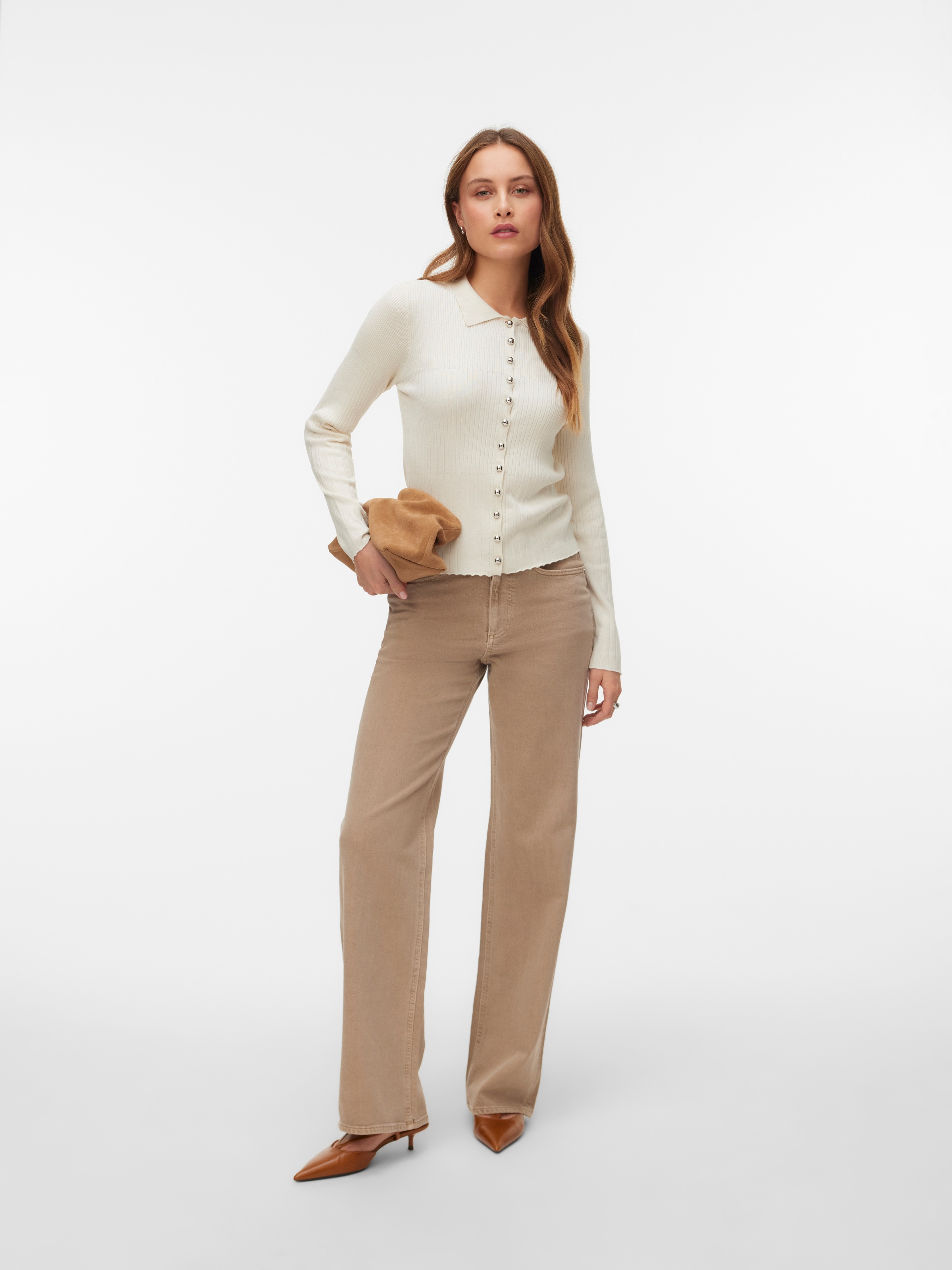 Vero Moda High-waist-Jeans »VMTESSA HR WIDE JEANS COLOR GA NOOS« mit Eingrifftaschen