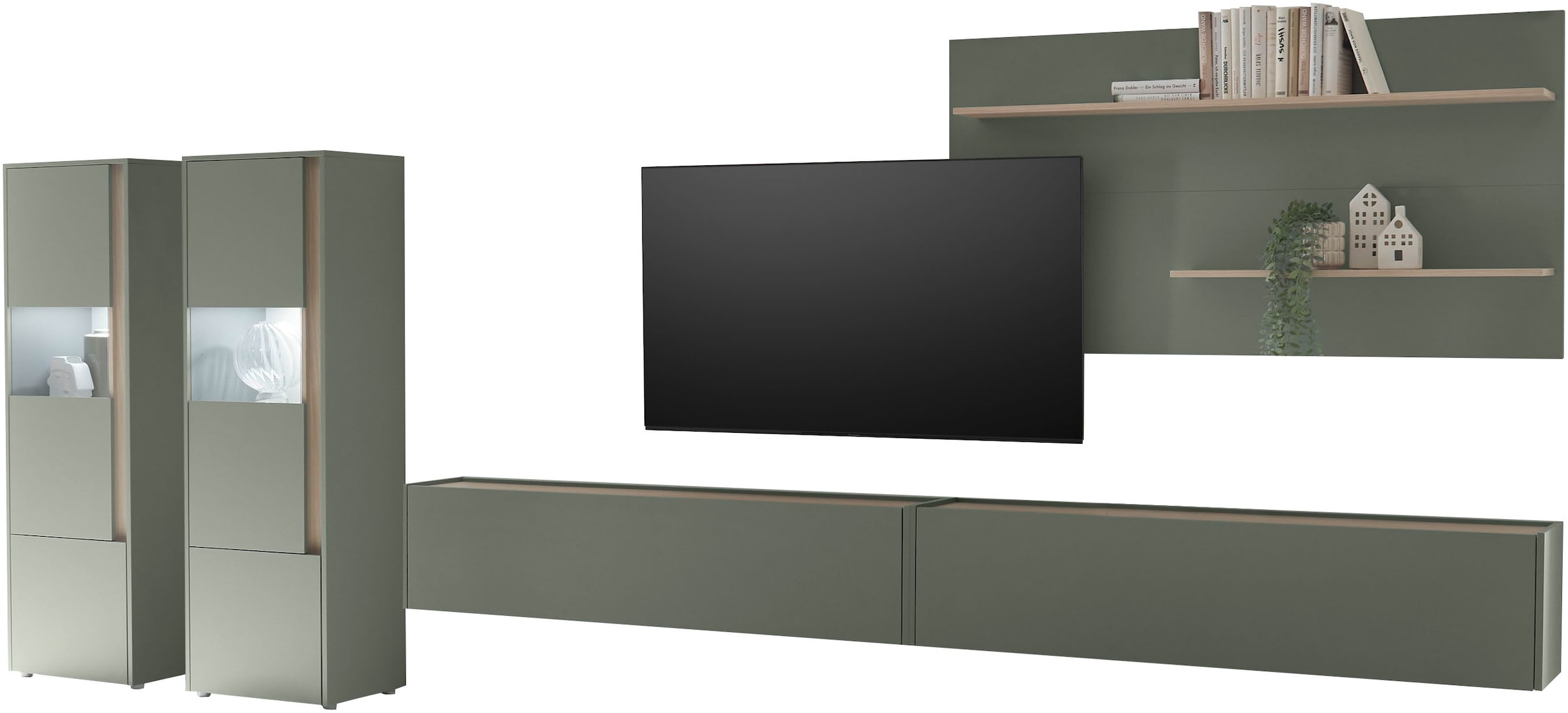 Home affaire Meuble mural »City/Giron, moderne Anbauwand, Komplettset in vielen Farben verfügbar« Set, 5 cuis tlg.