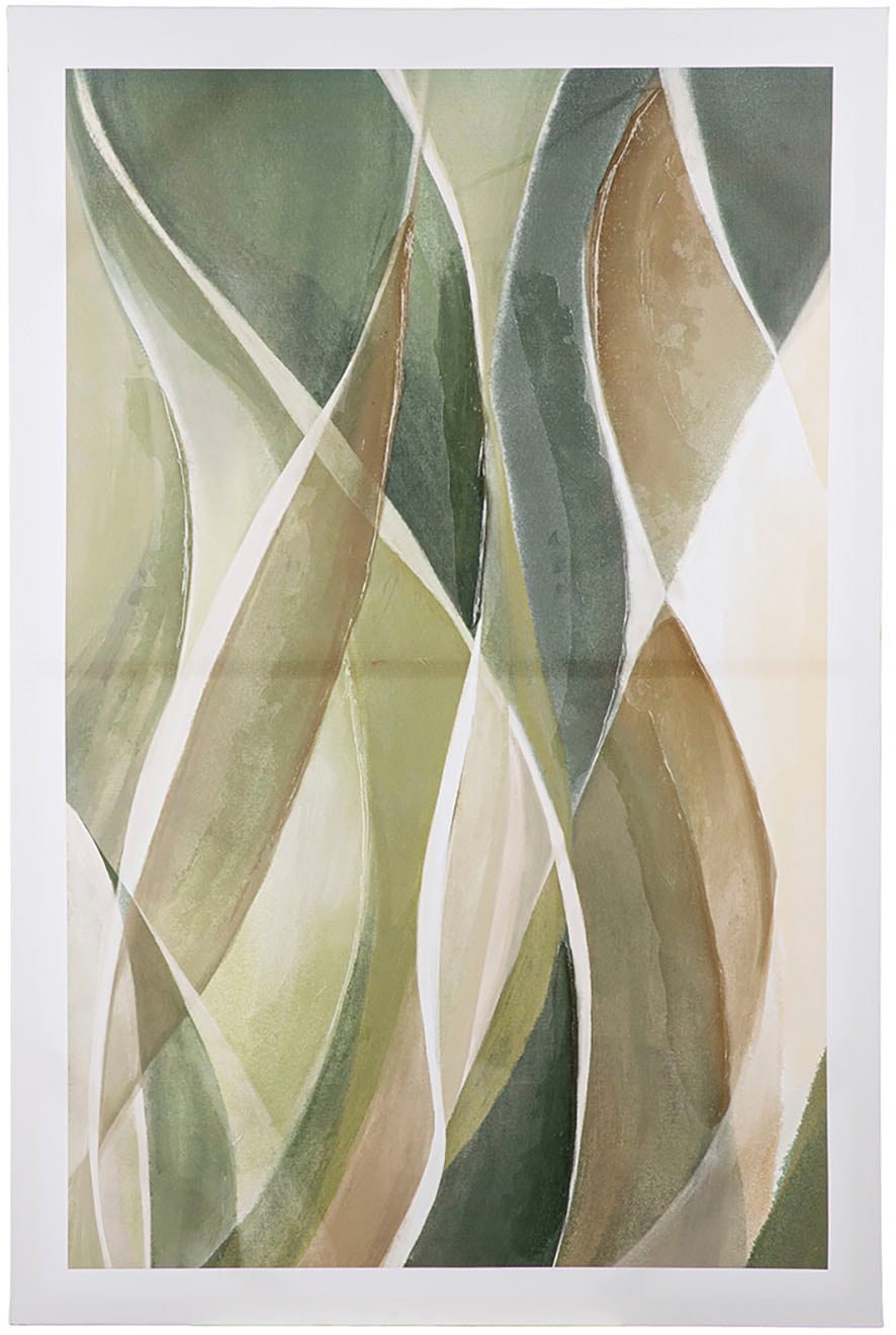 GILDE Leinwandbild »Verde rechteckig« 1 Stk. tlg.