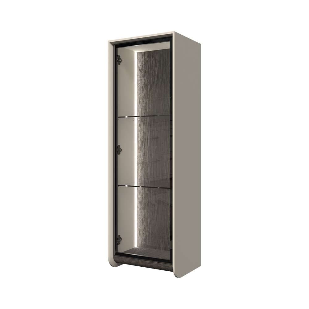 GOODproduct Vitrine suspendue »Soffy Wandschrank, Schwebendes Design für modernen Wohnraum« Laqué UV, fonction soft close, montage mural, poignée métal