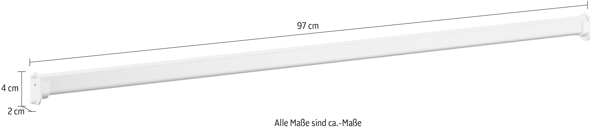 Gami Kleiderstange »Enzo« 1 Stk. tlg. Für Schrank B100 geeignet