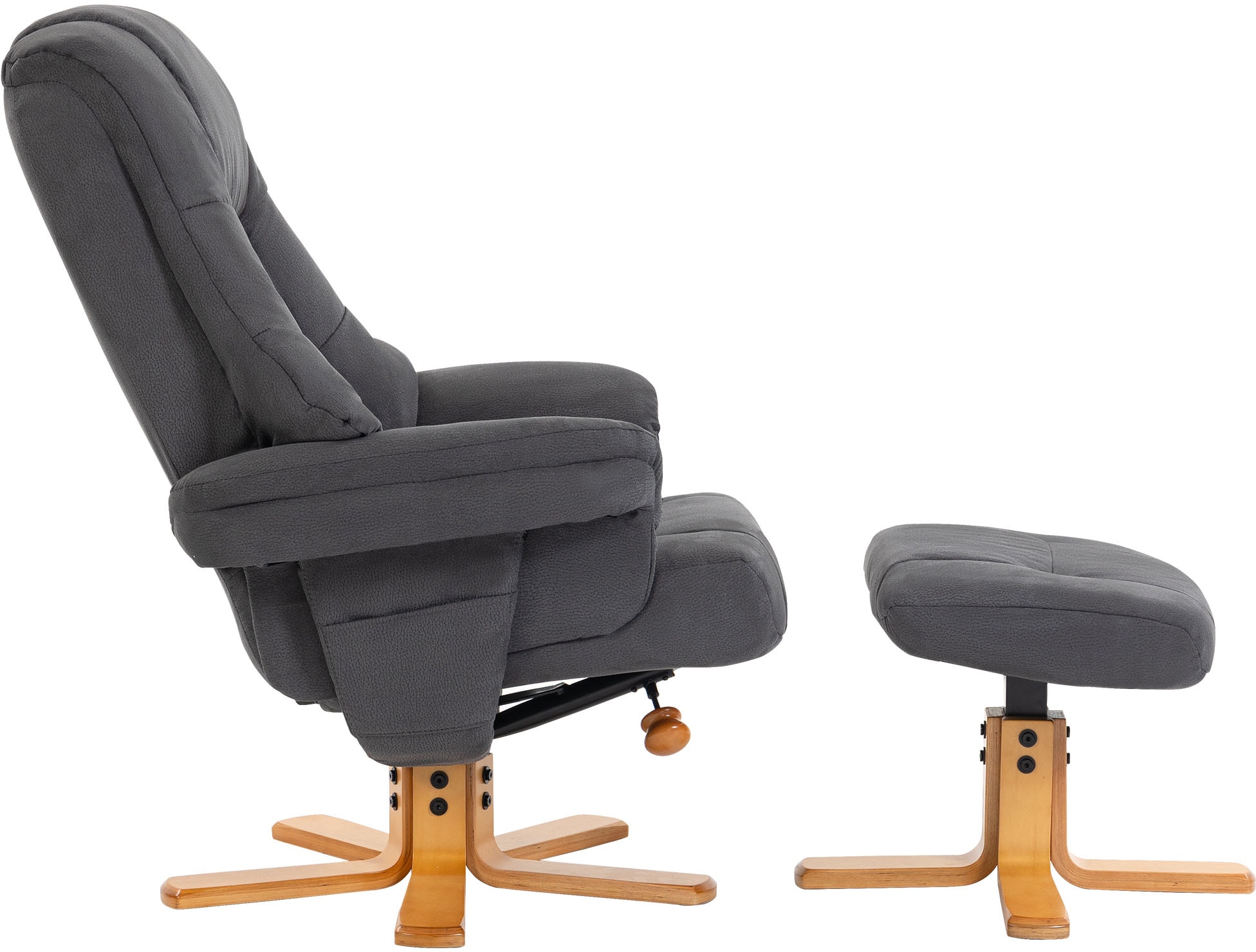 Duo Collection TV-Sessel »Bordeaux« mit Hocker und Relaxfunktion, 360 Grad drehbar