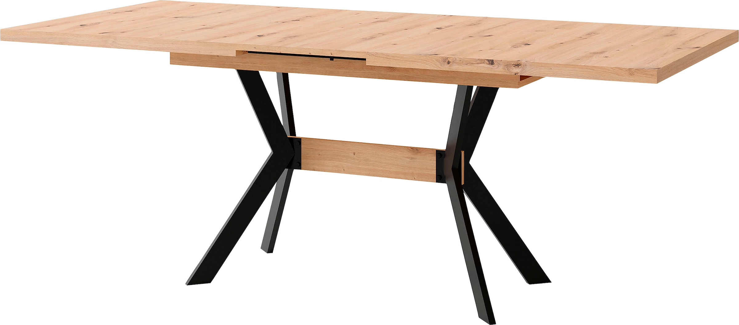 byLIVING Esstisch »Bremen« ausziehbar mit innenliegender Einlegeplatte, 160 auf 200cm