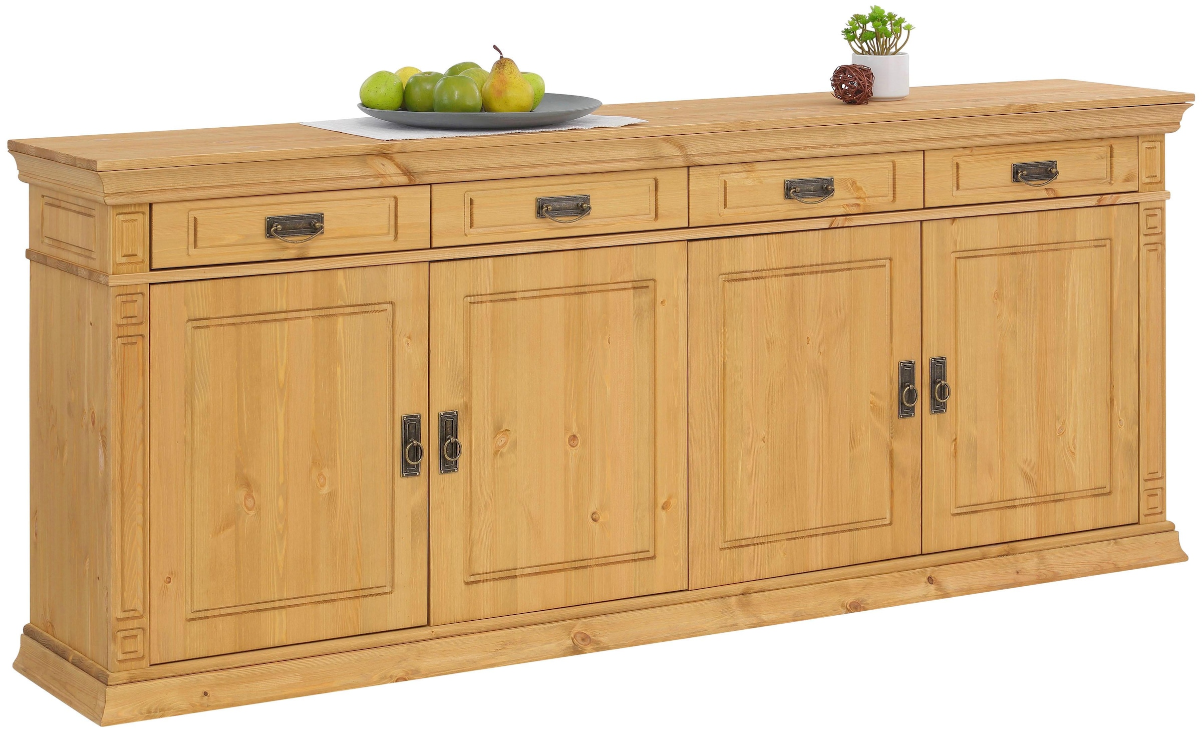 Frottee Sideboard »Frottee« Kommode im klassischen Landhausstil, Breite 202 cm