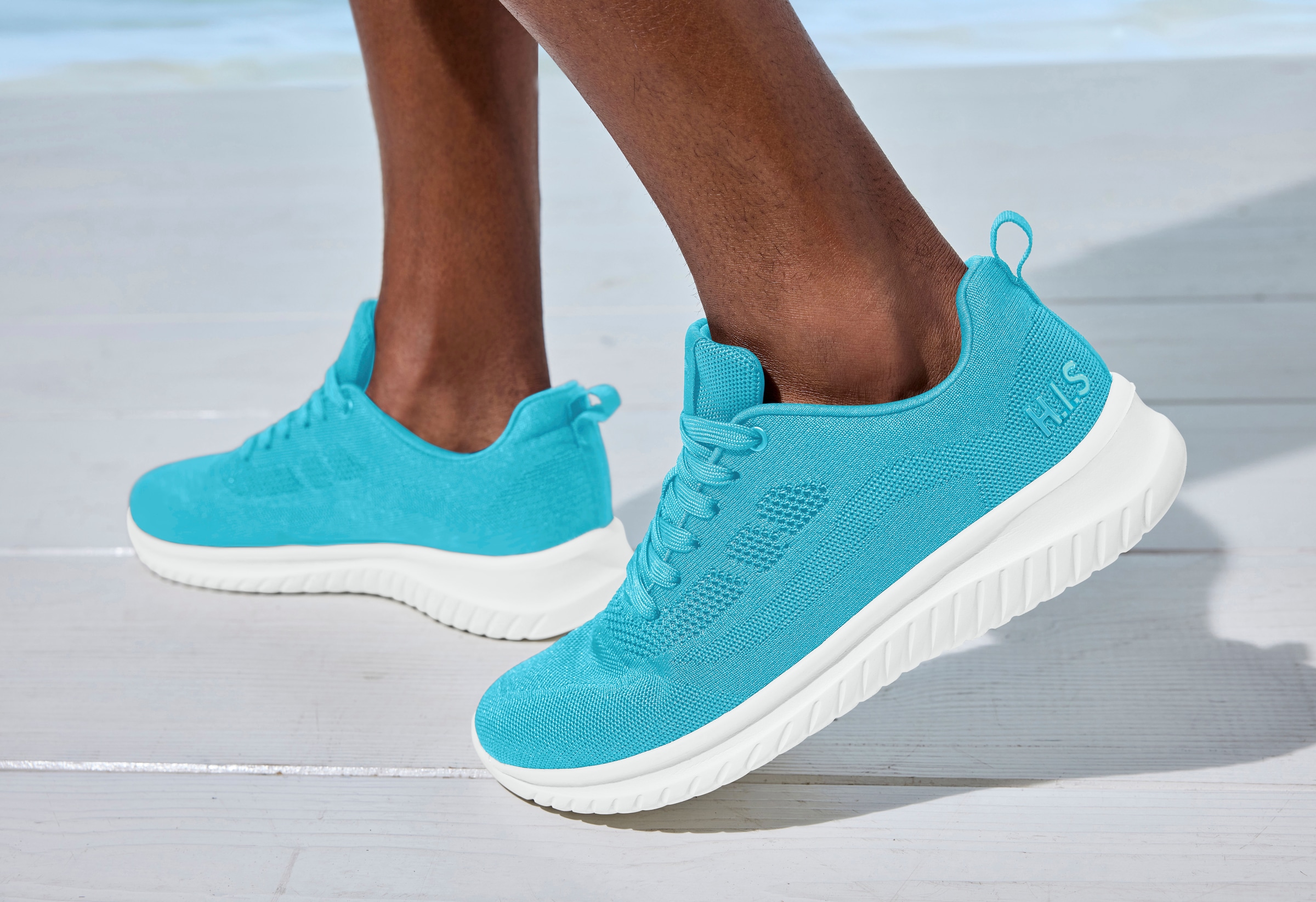 H.I.S Sneaker »Schnürschuh, Halbschuh, Freizeitschuh, Schnürhalbschuh«  NEU Turnschuh im sportiven Look aus luftigem Mesh-Material VEGAN