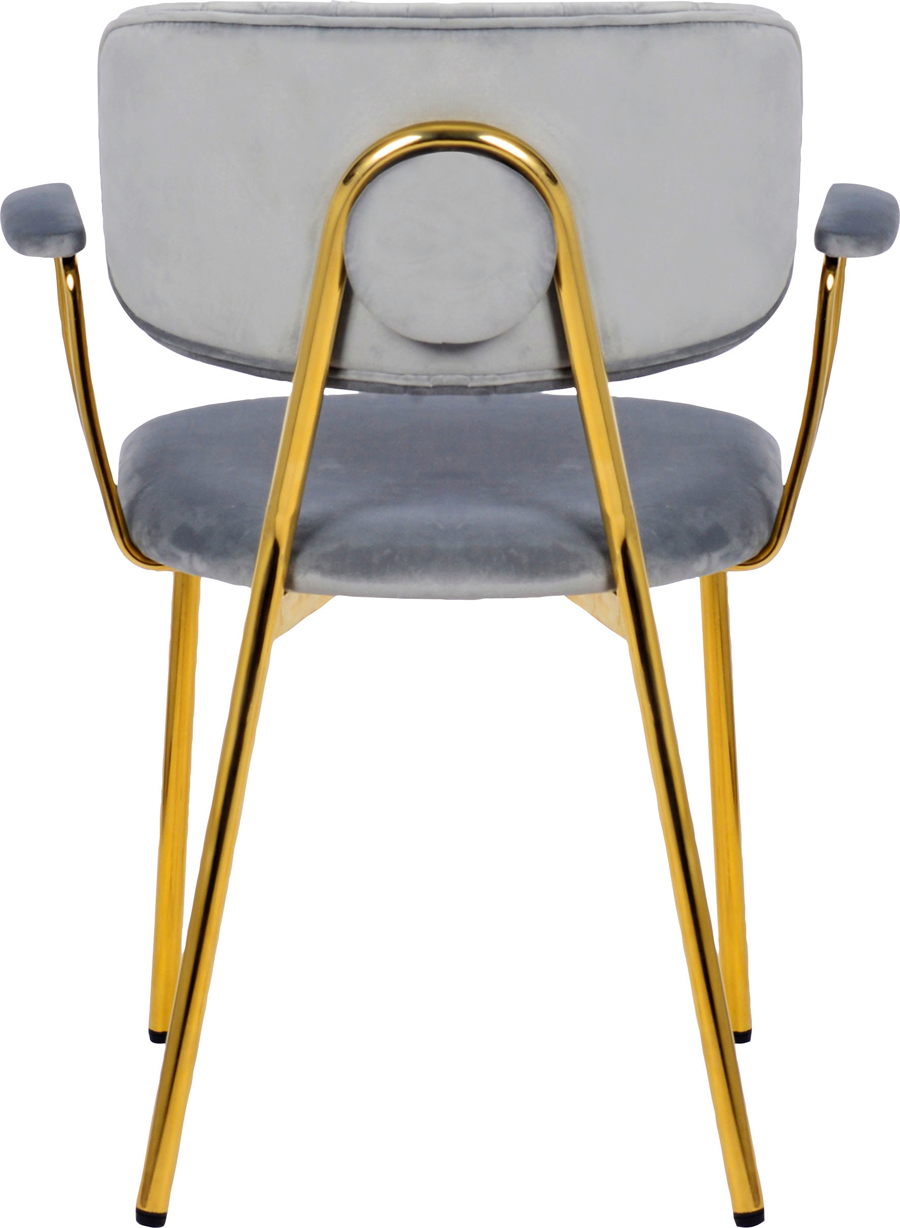 Kayoom Chaise à 4 pieds »Stuhl Kian 225 2er-Set, Gestell aus Edelstahl, Rückenpolster« (Set) 2 cuissamtweicher Bezug Rückenpolster ist ein Hingucker