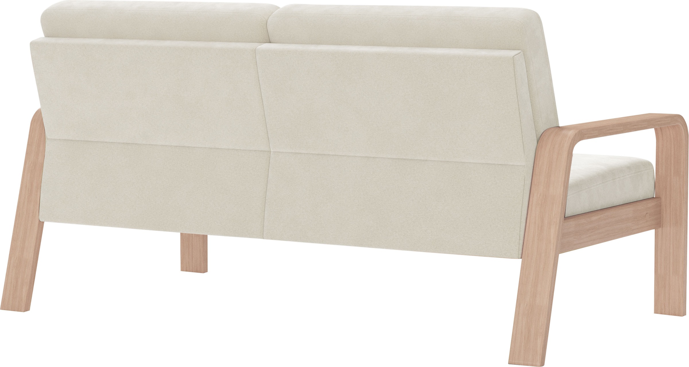 sit&more 2,5-places »Kolding« Armlehnen aus Buchenholz in natur, verschiedene Bezüge und Farben