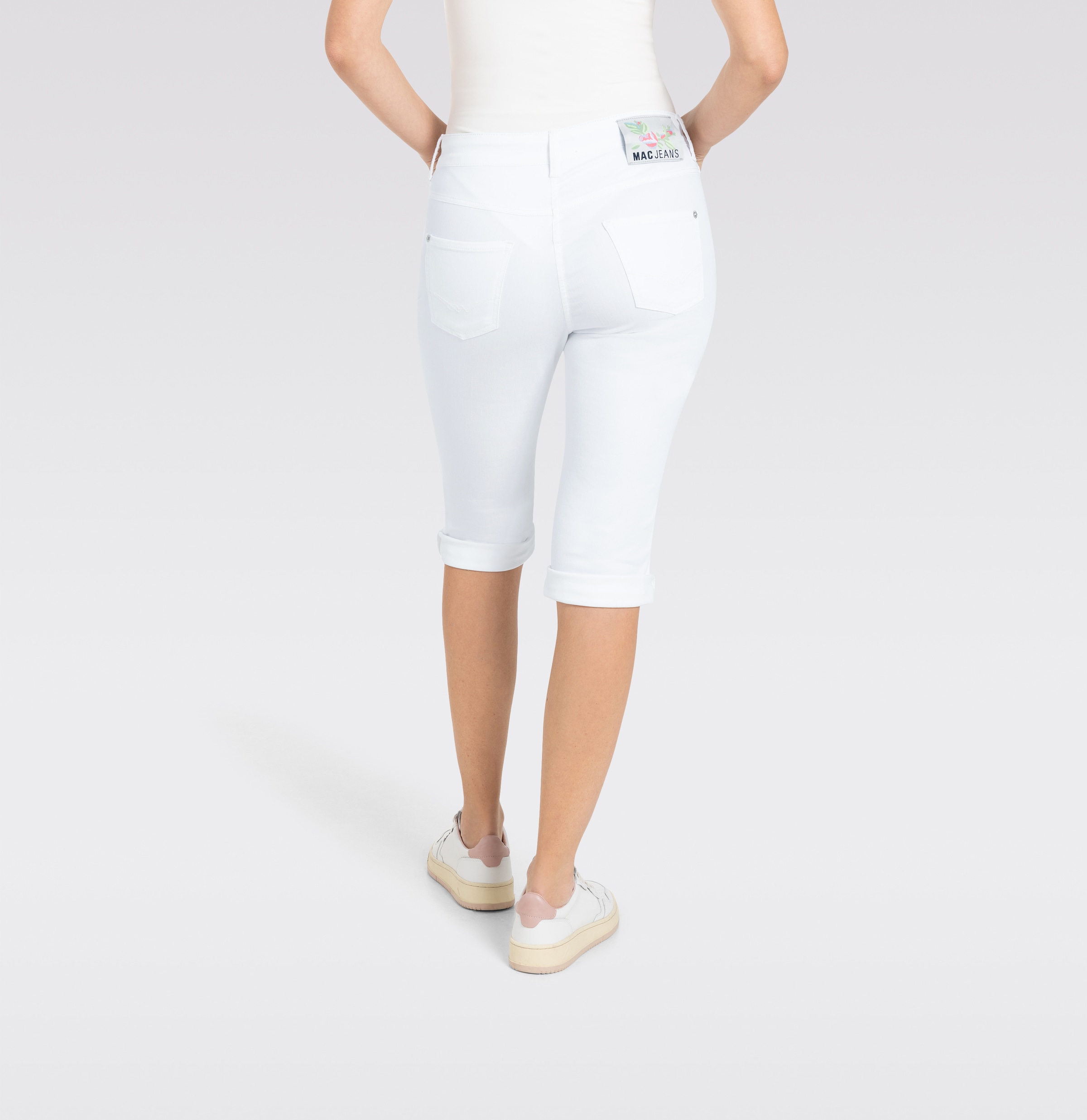 MAC Jeans capri »Dream-Sum« assise confortable avec ourlet repliable