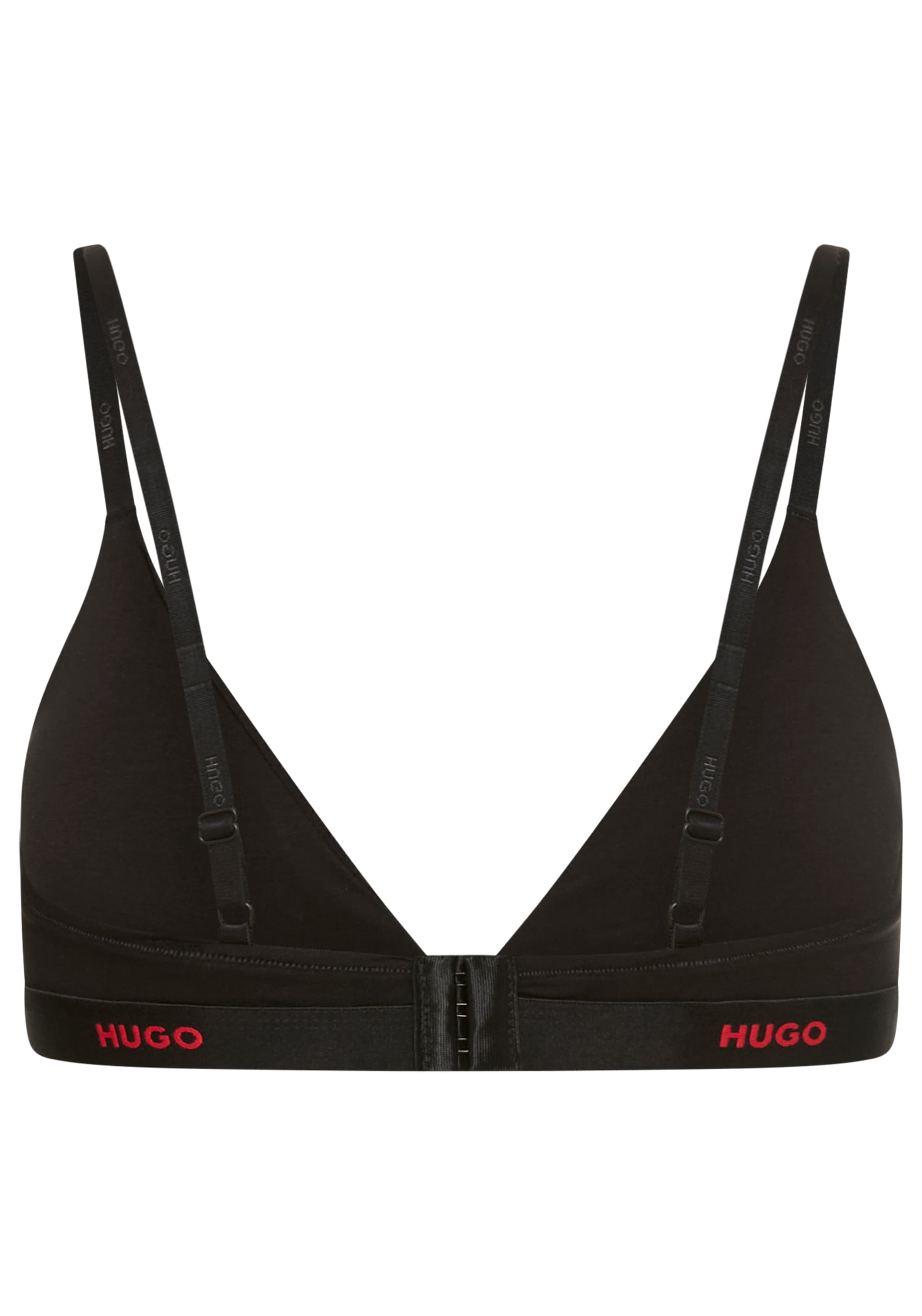 HUGO Underwear Triangel-BH »aus Stretch-Baumwolle mit Logo-Unterbrustband« mit herausnehmbaren Polstern, geformte Körbchen