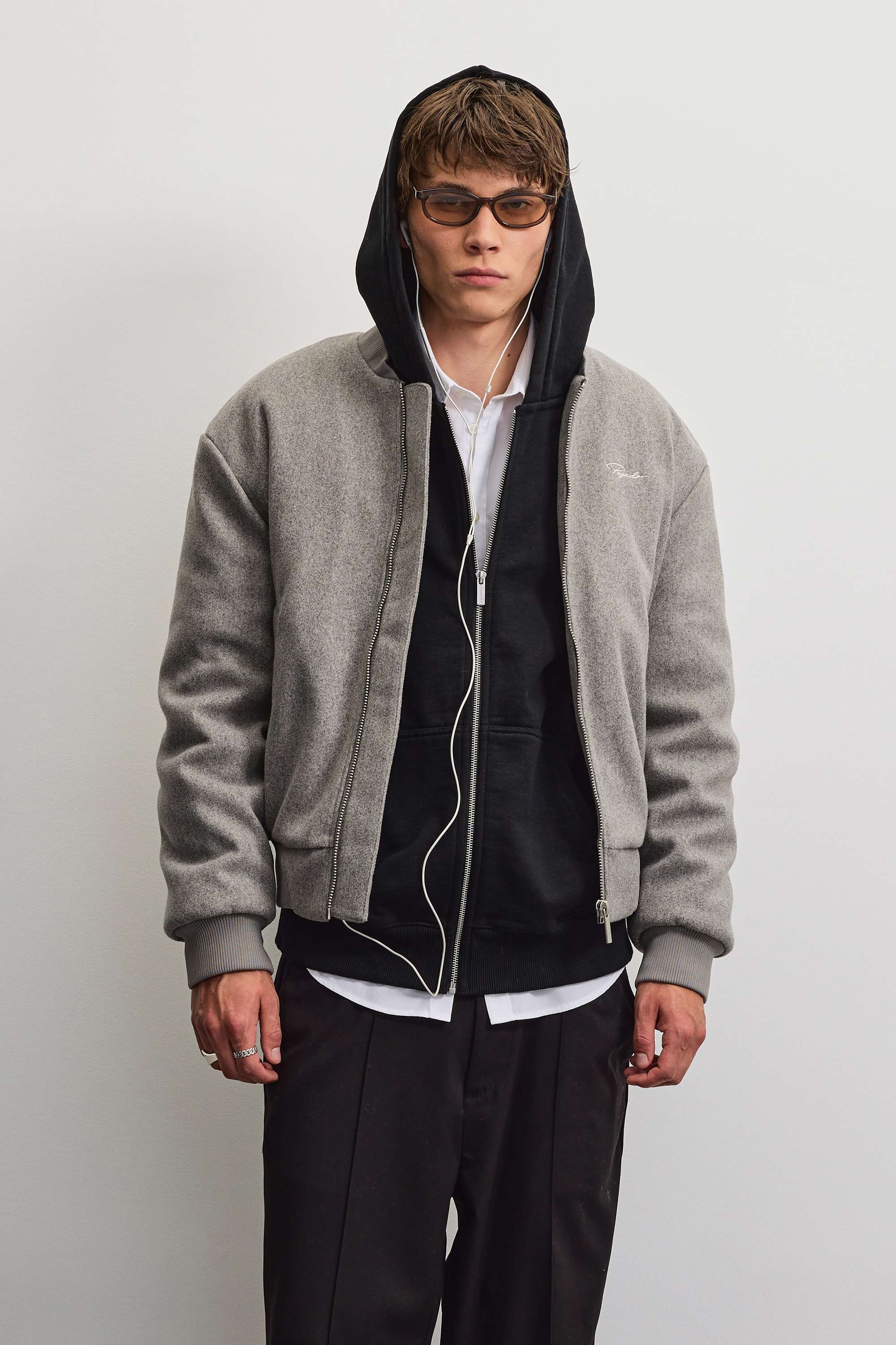 PEGADOR Veste bomber »LEGNANO WOOLOPTIC BOMBER JACKET« Kunstfaser, regular fit