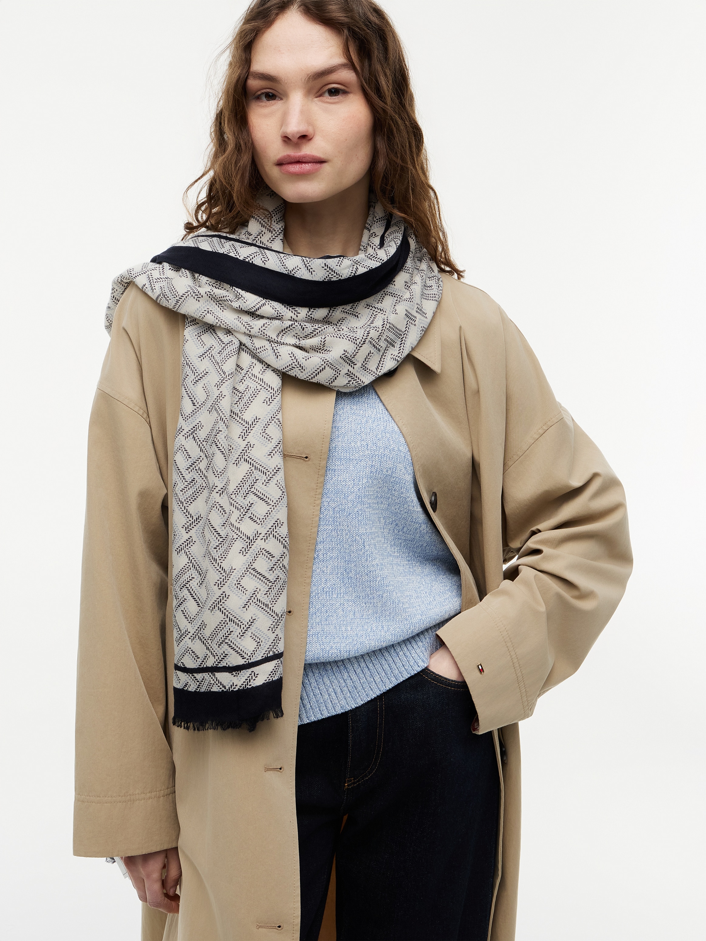 Tommy Hilfiger Modeschal »TH MONOGRAM«