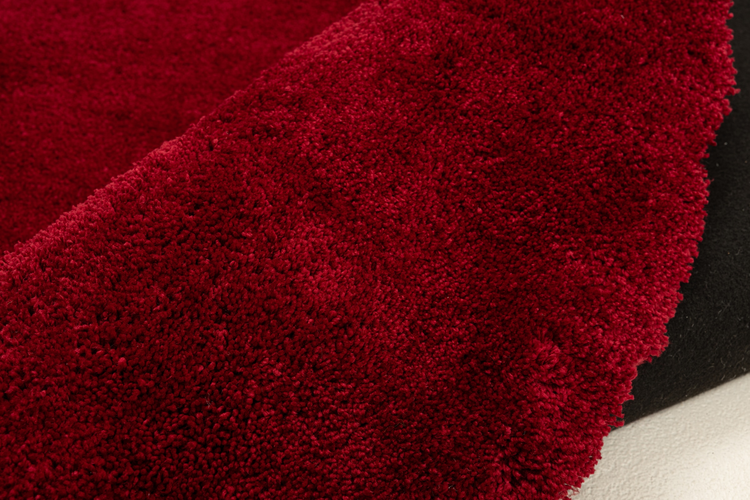 TOM TAILOR HOME Tapis à poils longs »Shaggy Teppich Cozy« ovale 25 mm Höhe Uni Farben, auch in Pastell Farben, weich & kuschelig, organische Form