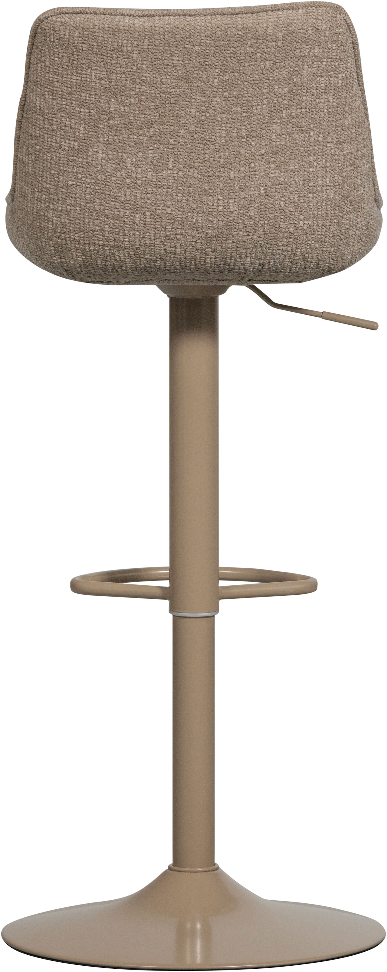 WOOOD Barhocker »Marten höhenverstellbar und drehbar mit Metallgestell 45 x 50 x 110 cm« Gewebter Bezug, Sehr hohe Verschleissfestigkeit, Tragkraft 120 kg