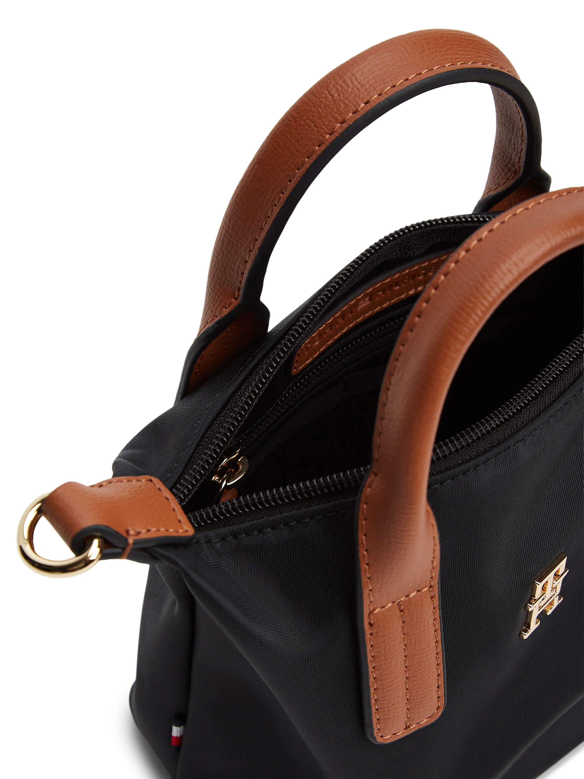 Tommy Hilfiger »POPETTE MICRO TOTE« sac bandoulière femme, sac épaule au look contrasté