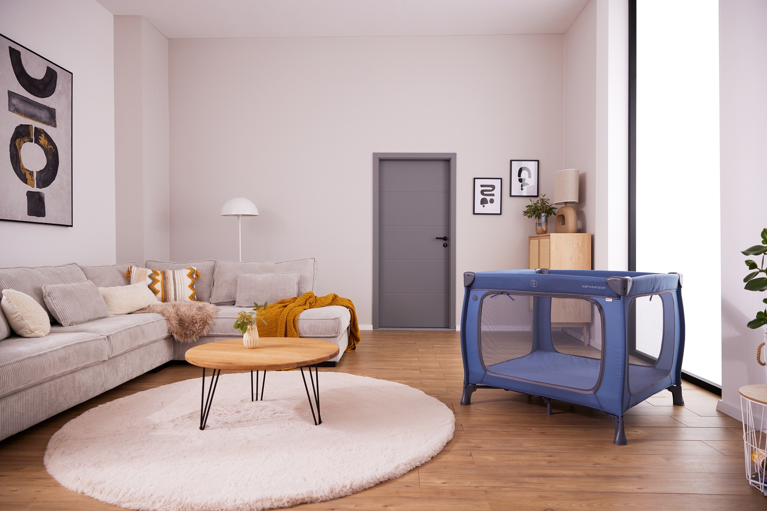 Hauck Baby-Reisebett »Sleep N Play SQ, Set dark blue« inklusive Schaumstoff-Matratze