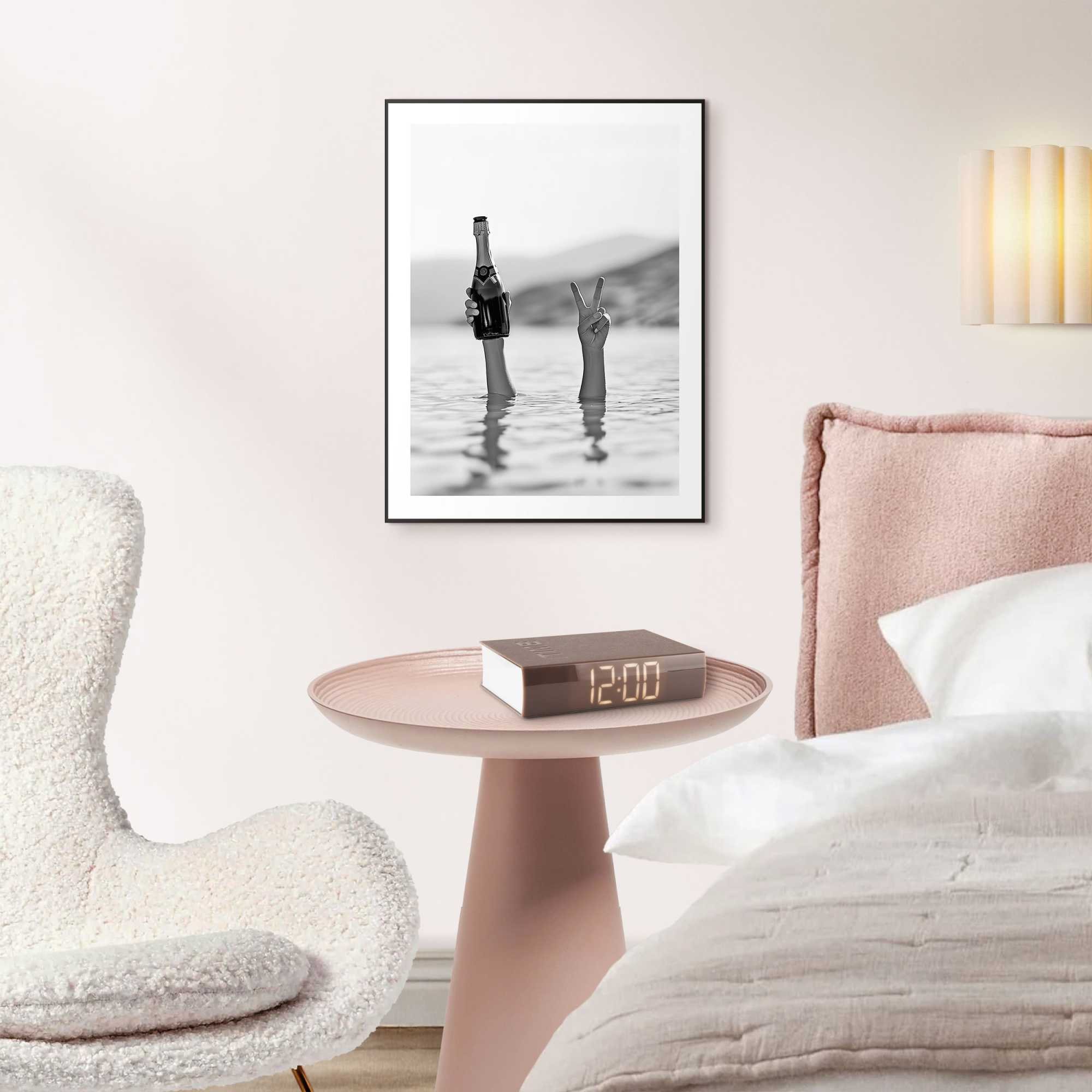 Reinders! Poster »Sea Cheers« Hobbyraum - Champange - Schwarz-Weiss - MDF - Humor - 30x40 cm