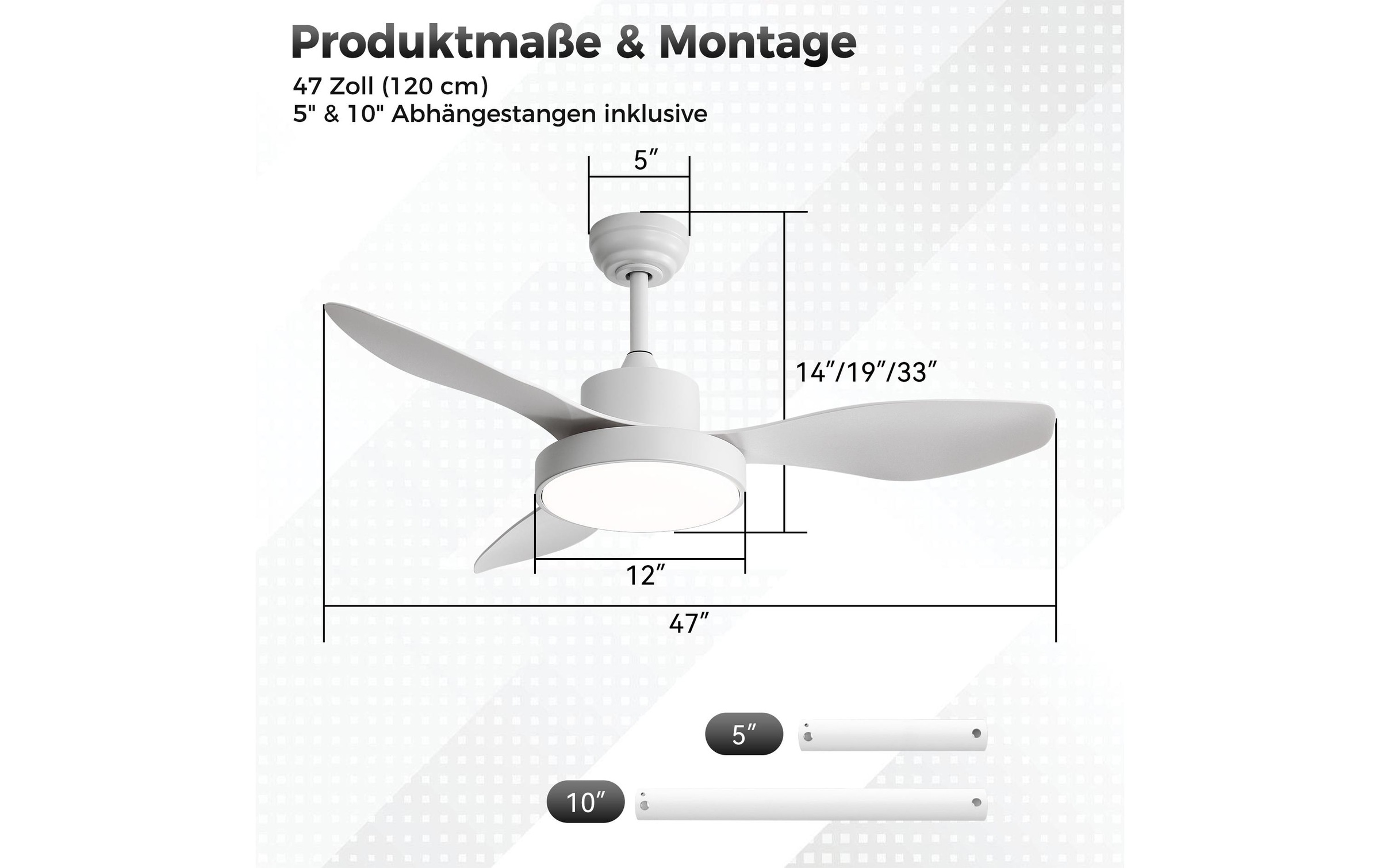   Ventilateur de plafond »Ozeanos KBS-4703«