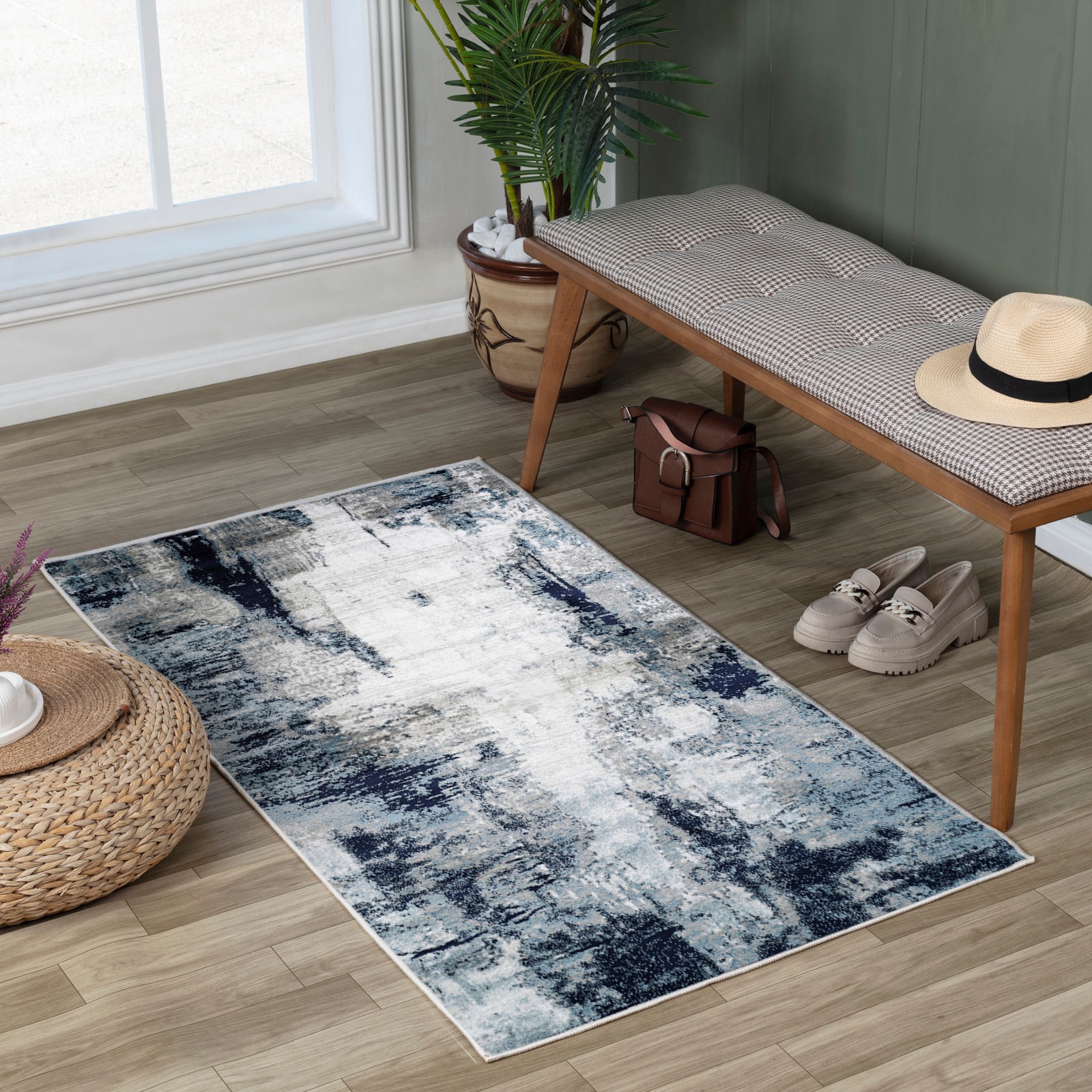Livabliss Tapis »HELSINKI« Rectangulaire 11 mm Höhe Designerteppich in Marmor Optik, Kurzflor Wohnzimmerteppich/Läufer