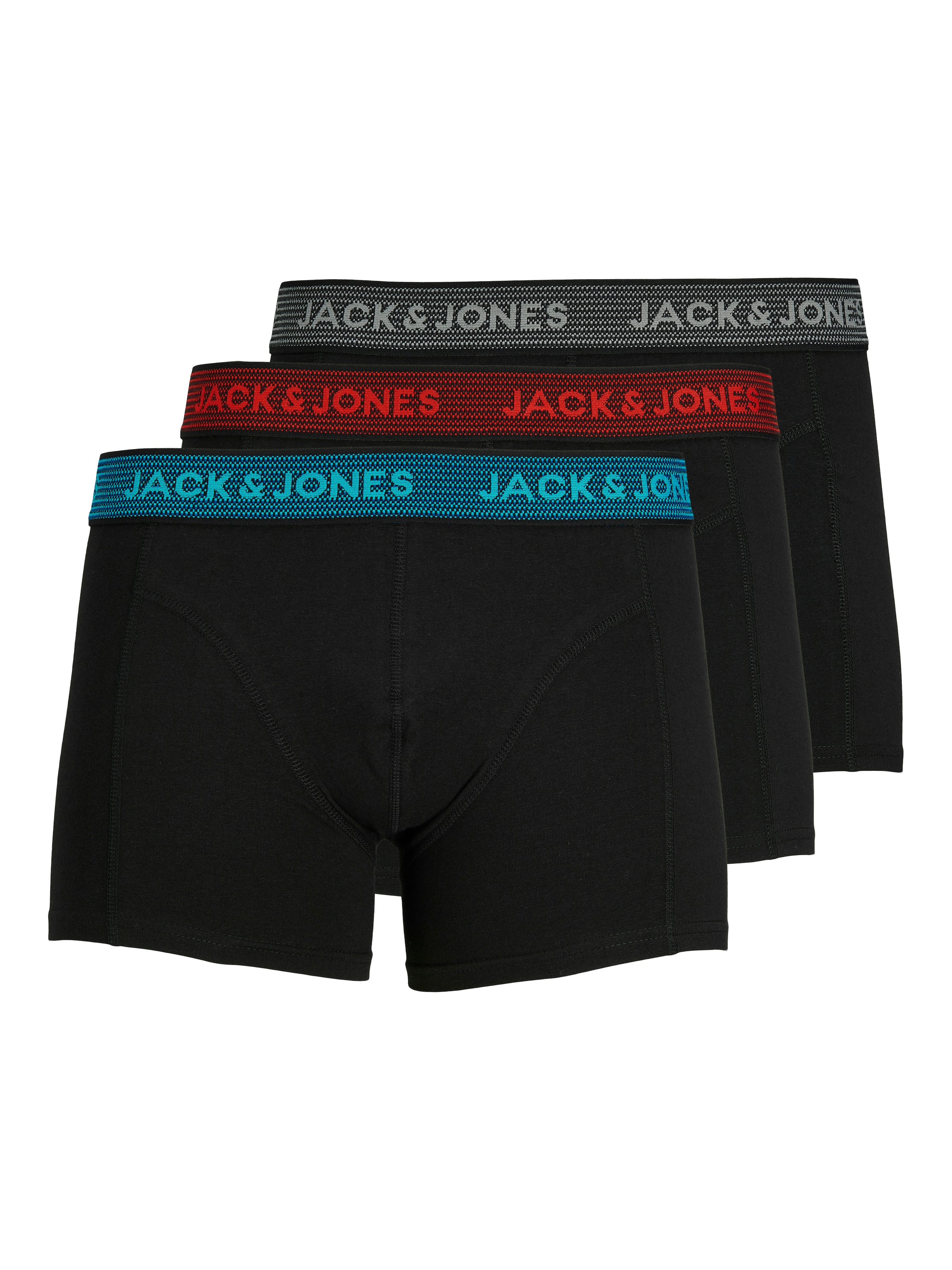 Jack & Jones Boxer »JAC Waistband Trunks« Packung, 3 cuis