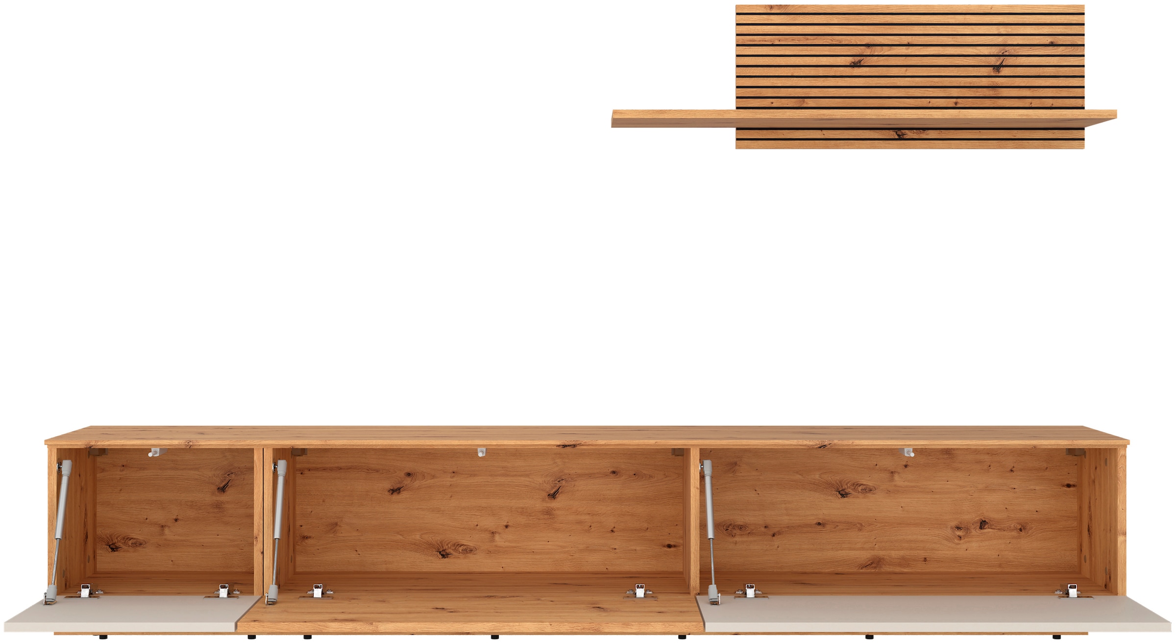 GOODproduct Wohnwand »Paroli, mit Lowboard und Paneel«