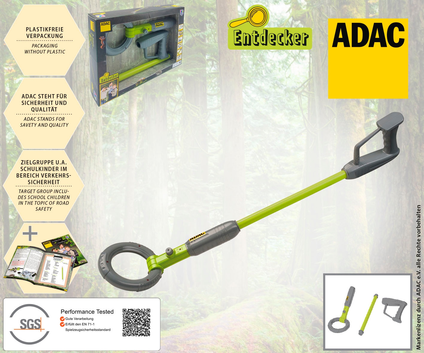 Happy People Kreativset »ADAC Metalldetektor« mit Lichteffekt