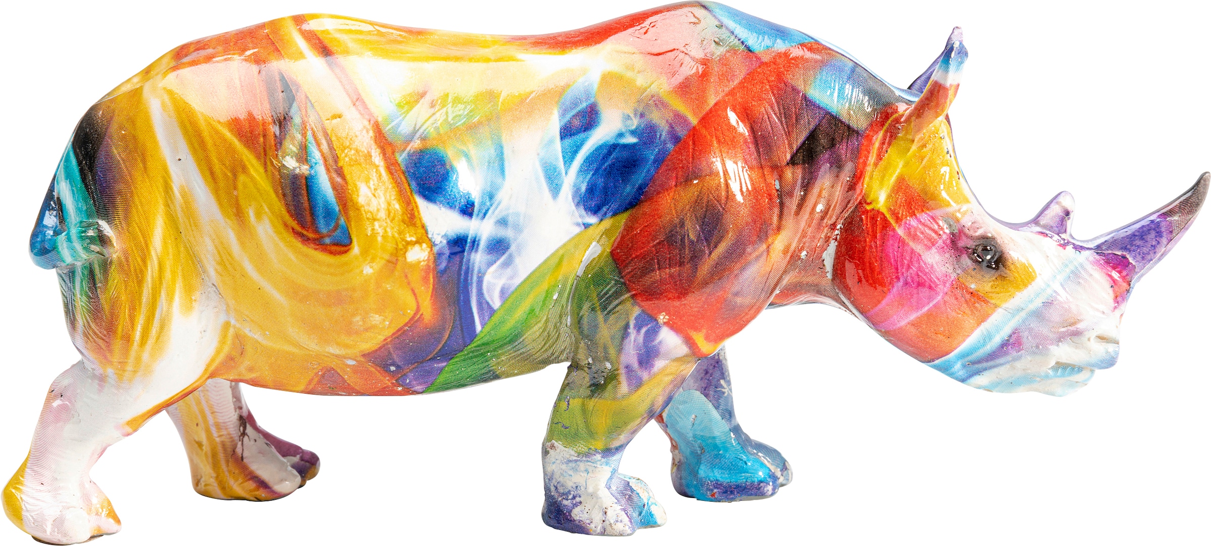 Kare Design Dekofigur »Deko Figur Colored Rhino 17cm«