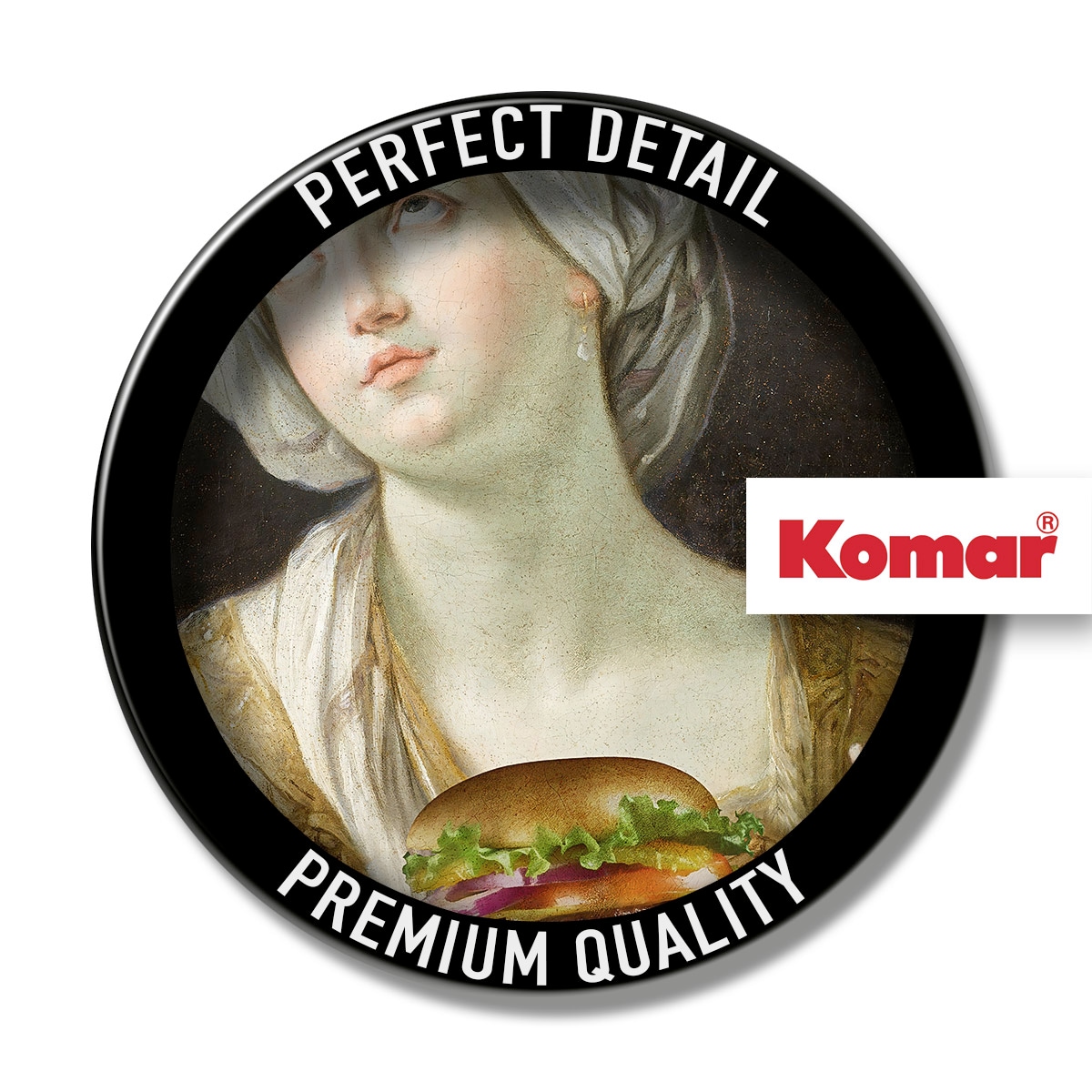 Komar Tableau sur toile »Heal-thy Burger - Grösse 60 x 90 cm« 1 cuis tlg. Keilrahmenbild mi Echtholzrahmen