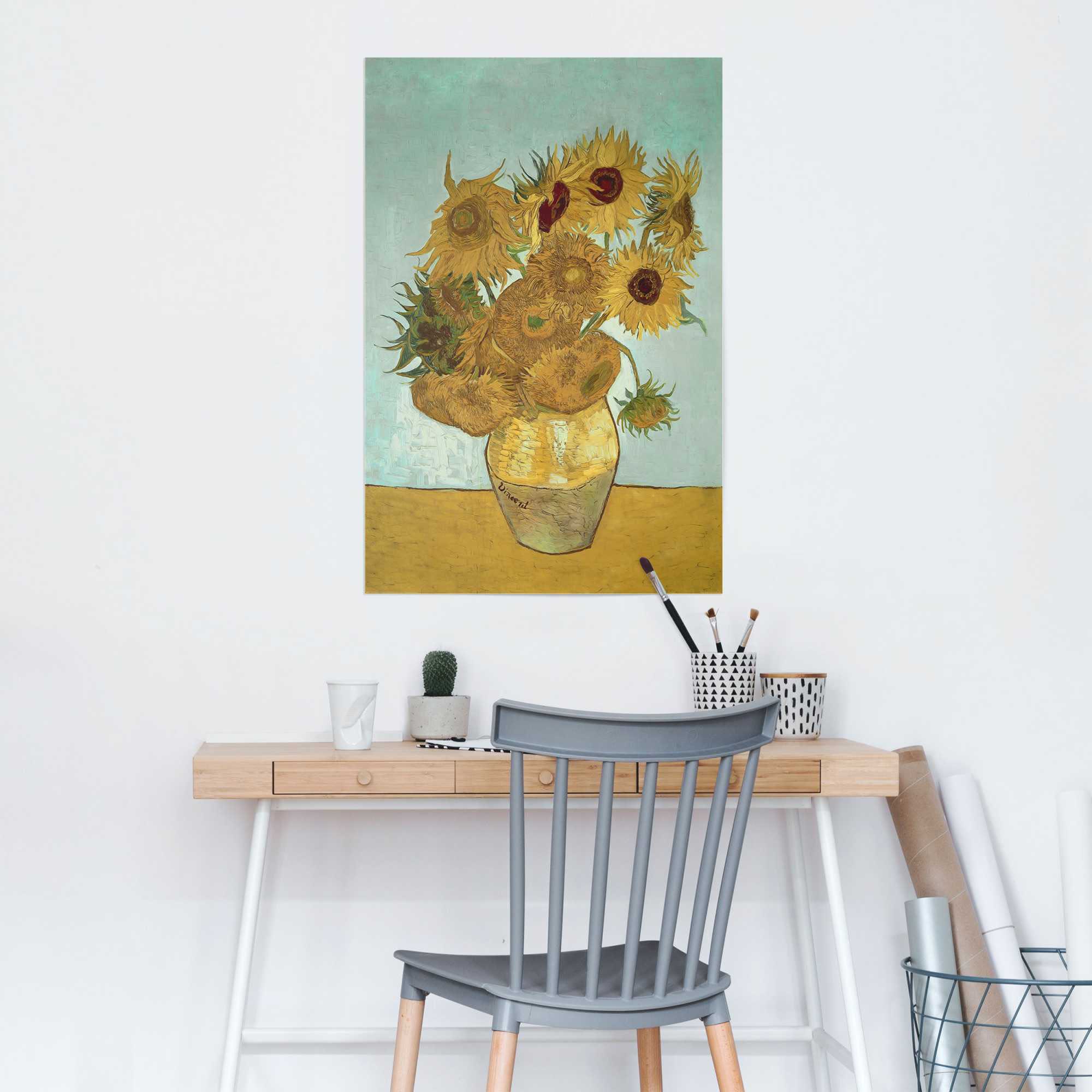 Reinders! Poster »Sonnenblumen Vincent van Gogh - Blüte - Pflanze - Berühmtes Gemälde« 1 cuis tlg.