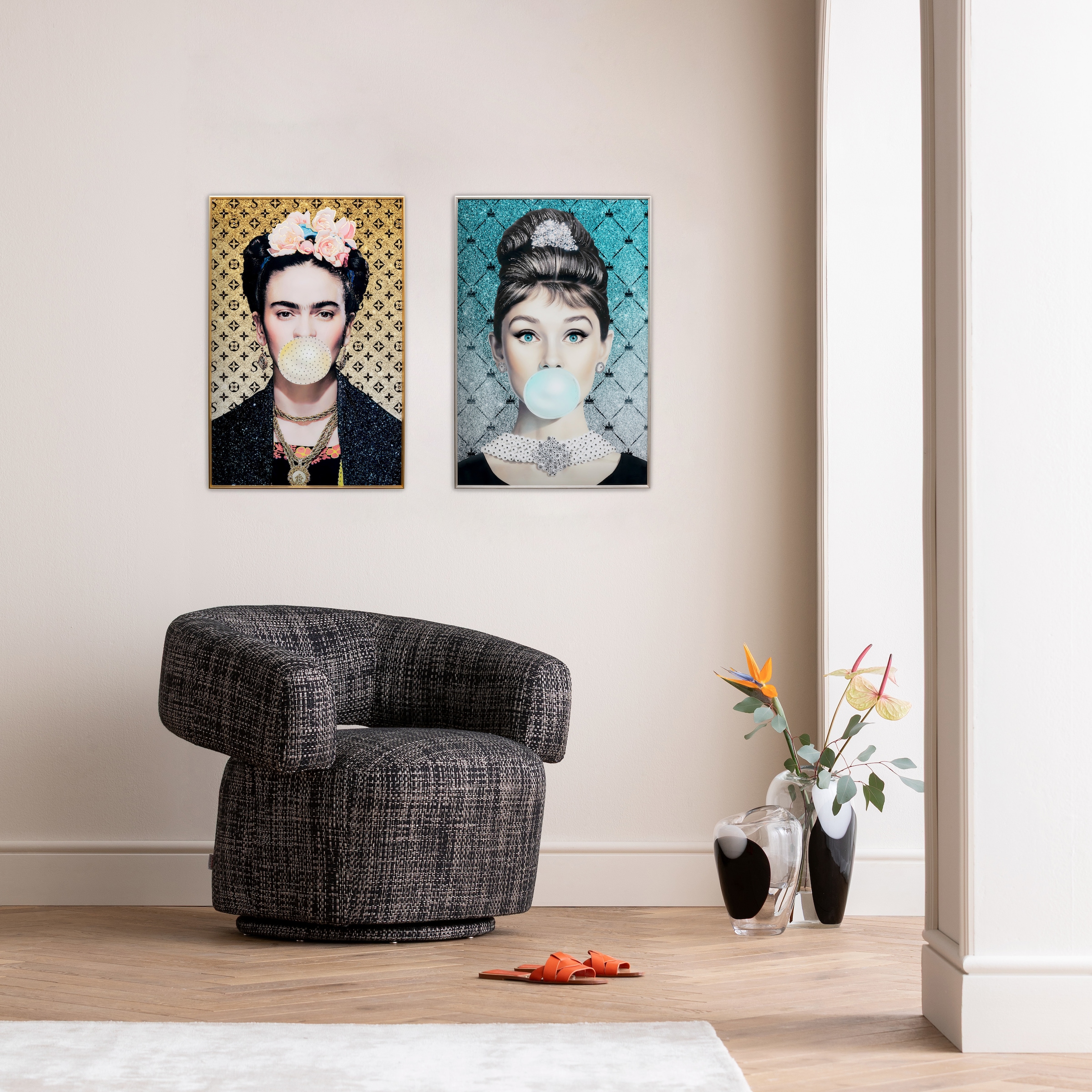 Kare Design Tableau avec cadre »Gerahmtes Bild Muse Bubble Artist« 1,  différentes tailles