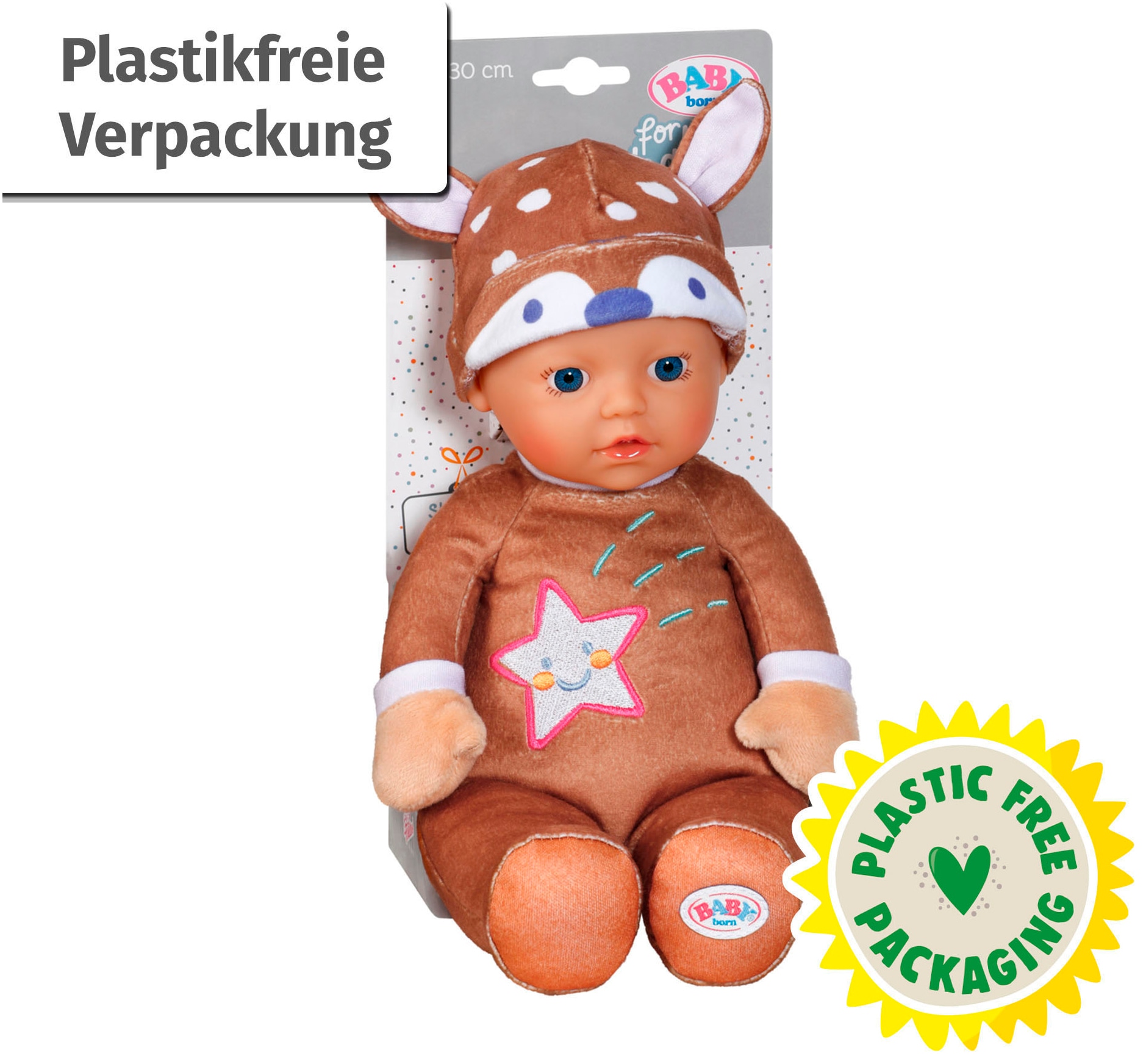 Baby Born Poupée bébé »for babies Sleepy Reh, 30 cm« mit Rassel im Inneren