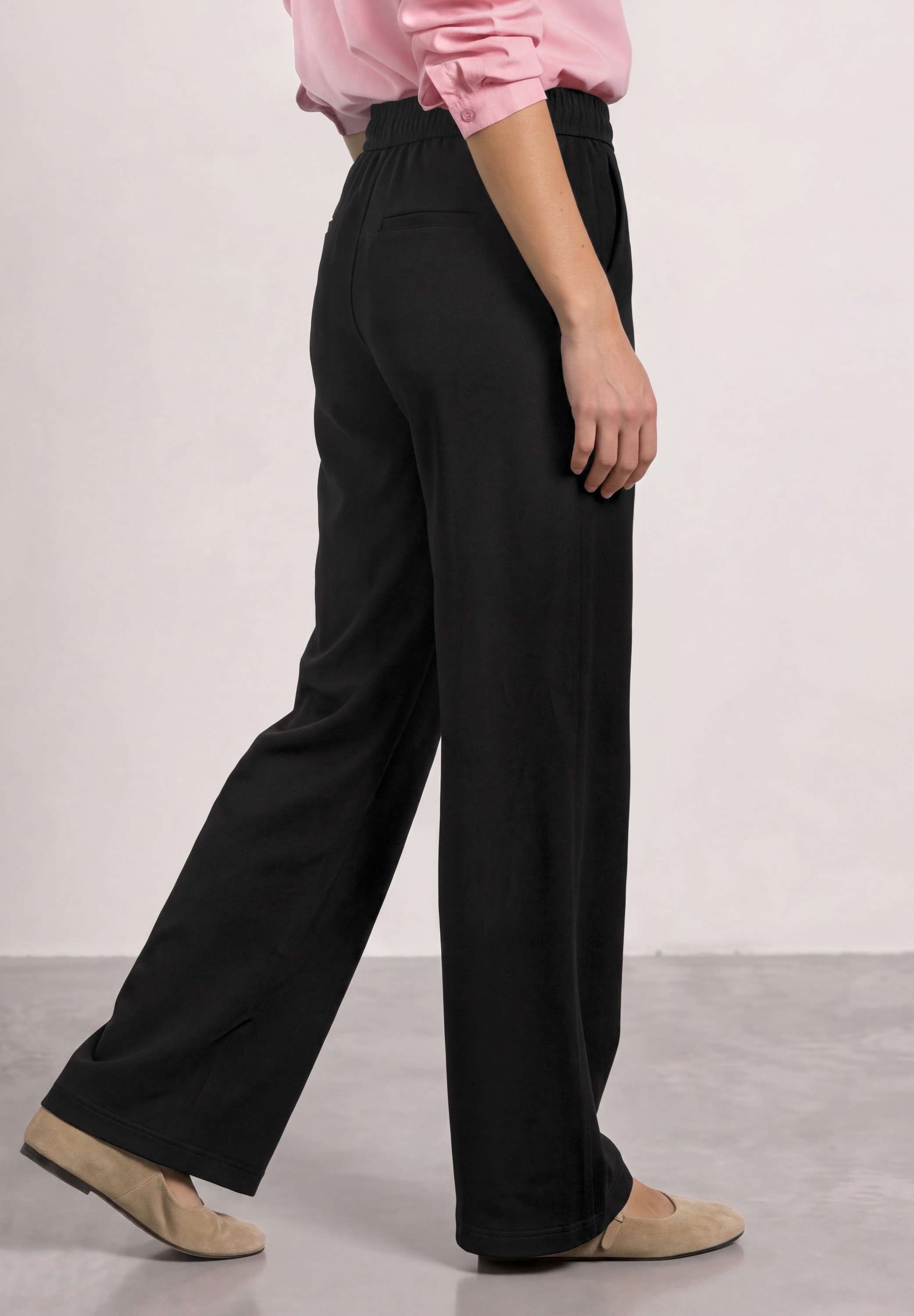 STREET ONE Pantalon en tissu »Style Amalie«  avec élastique et boucle / stretch
