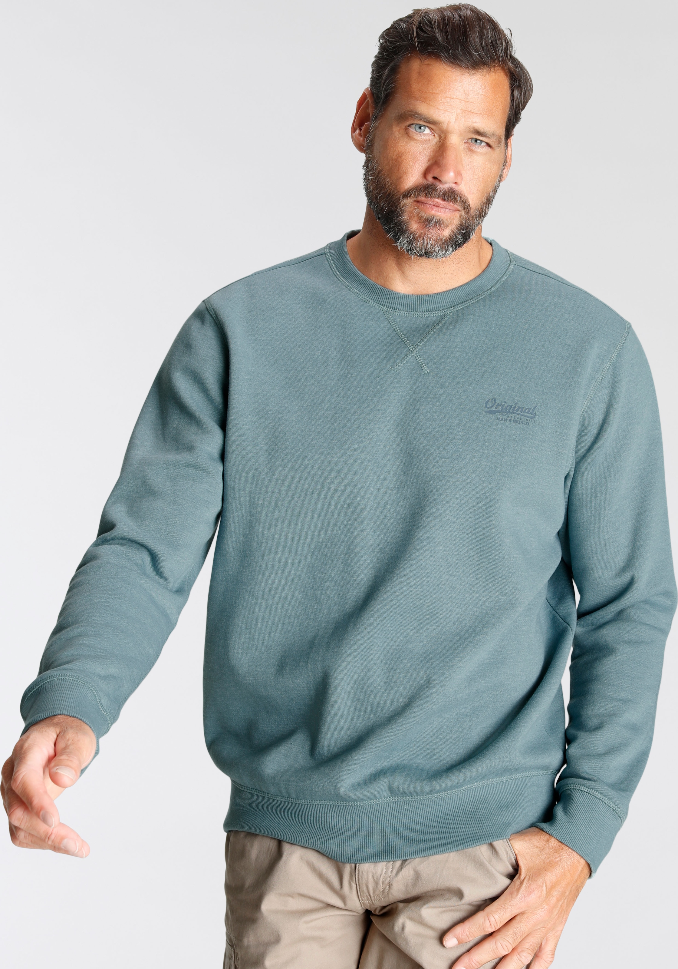 Man's World Sweatshirt »in vielen Top Farben! Perfekt für Alltag, Freizeit und Büro«, Premium Bestseller mit klarer Passform -  Starke Preis Leistung!
