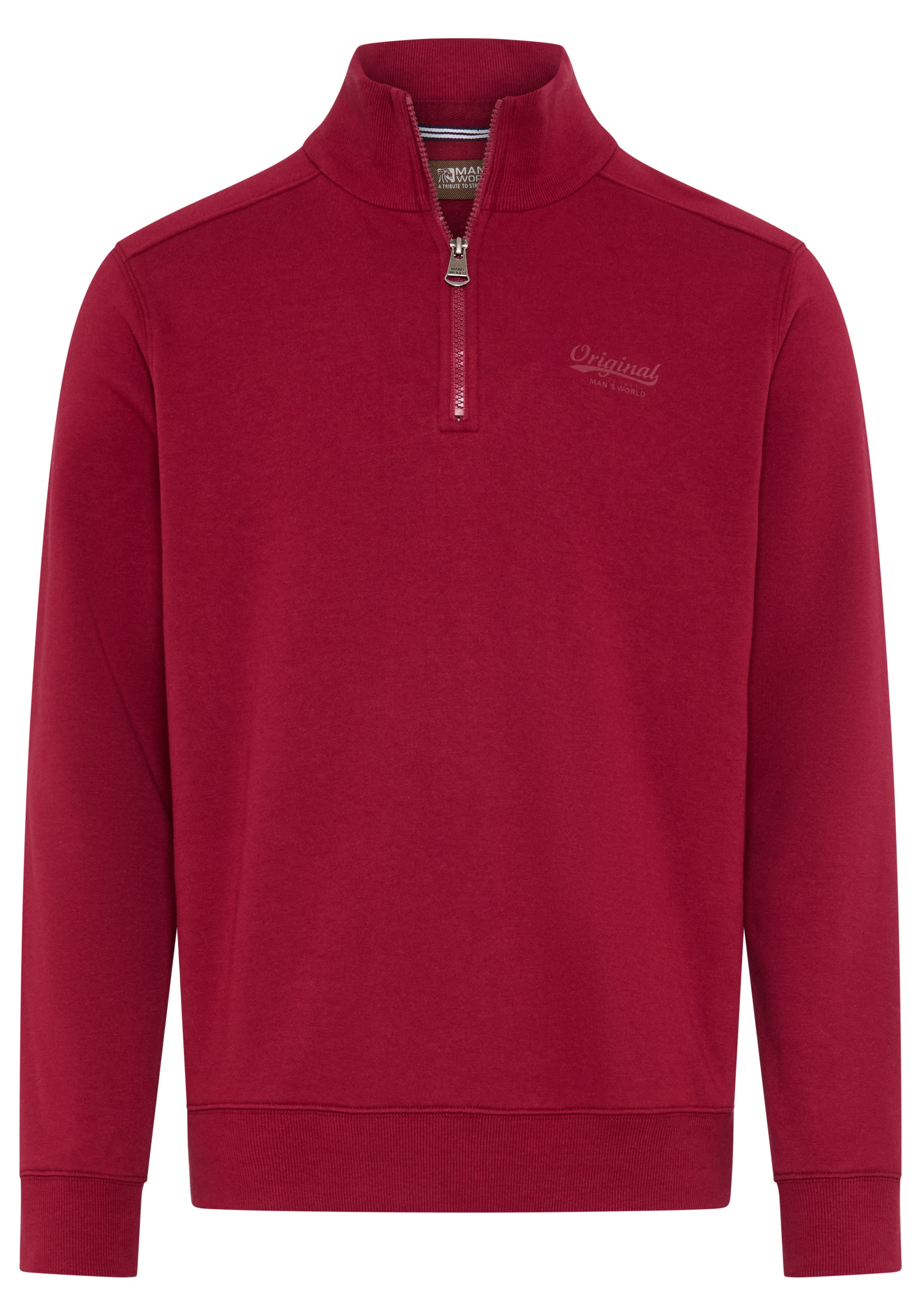 Man's World Sweat-shirt , avec col Troyer, coupe normale, aussi en grandes tailles
